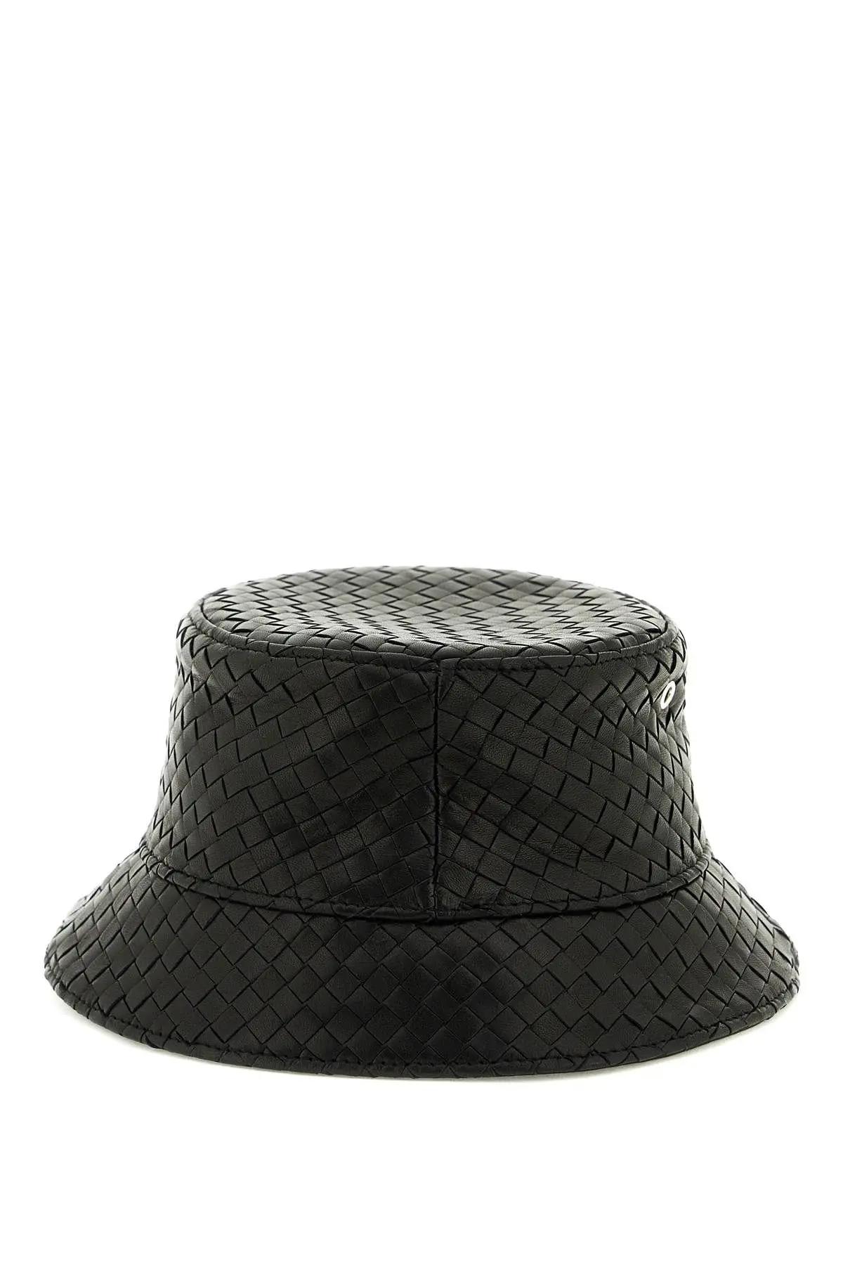 Shop Bottega Veneta Intrecciato Bucket Hat In Black