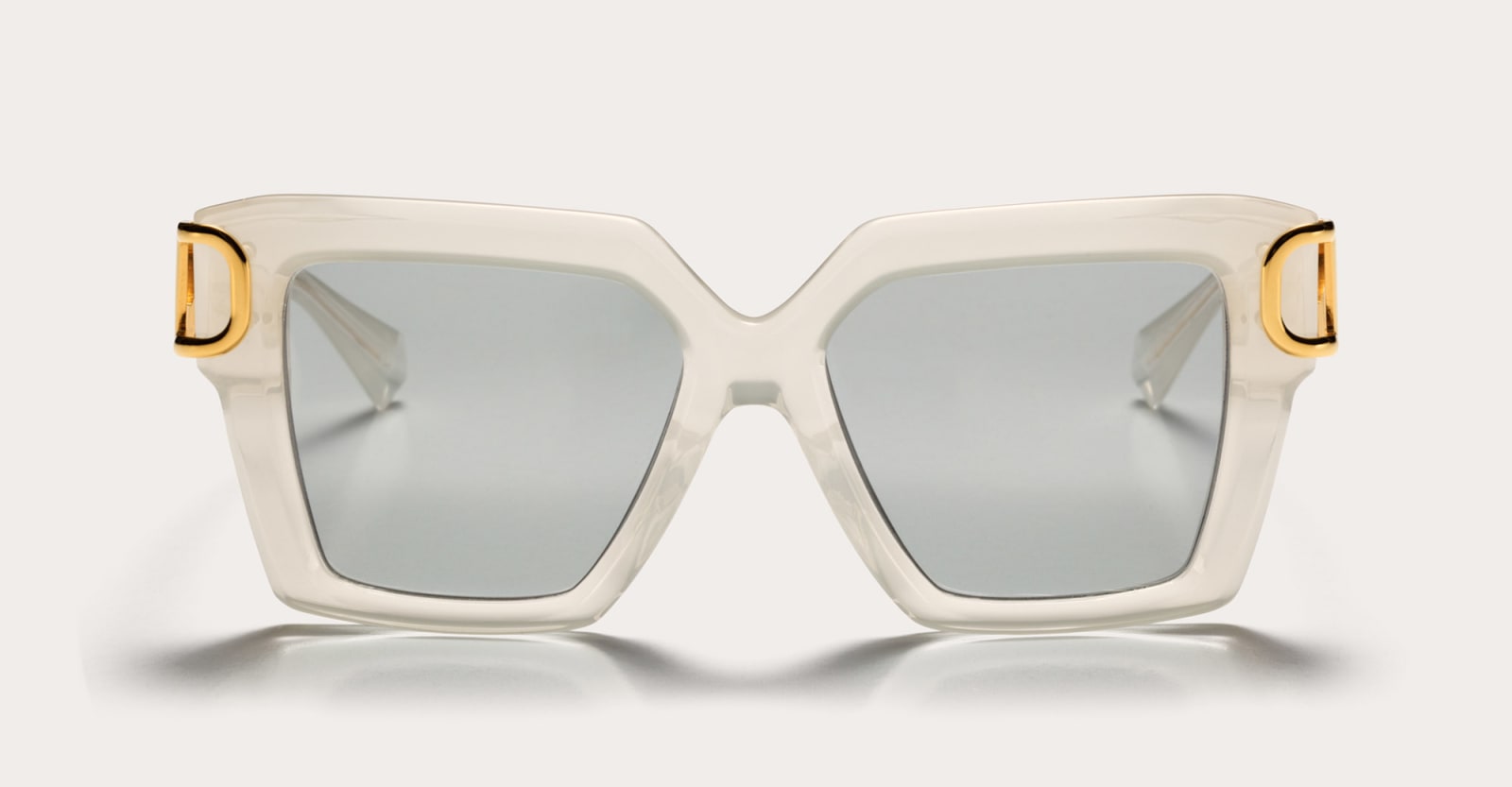 Valentino Uno - Ivory / Gold Sunglasses