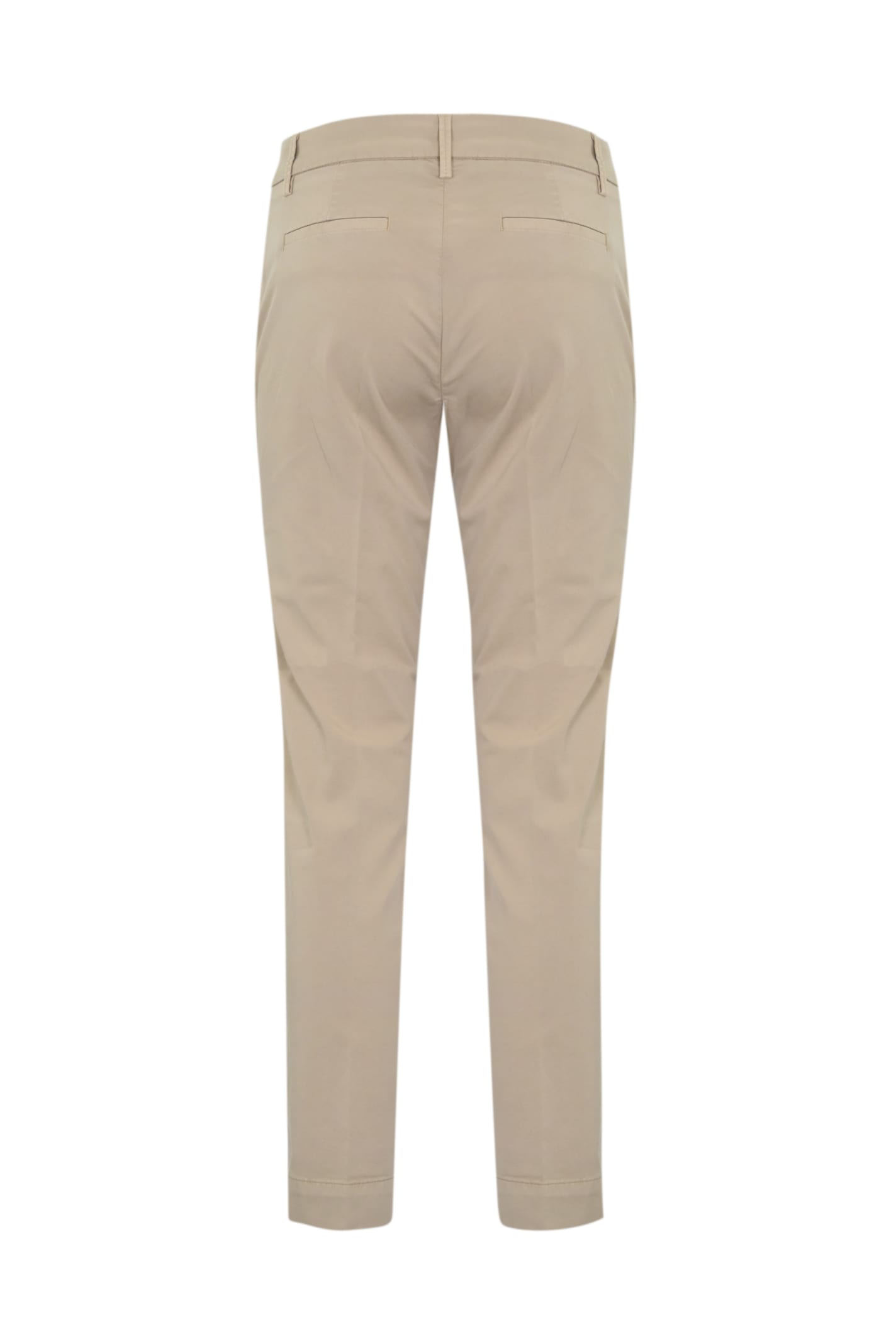 Shop Re-hash Cotton Satin Trousers In Beige Scuro