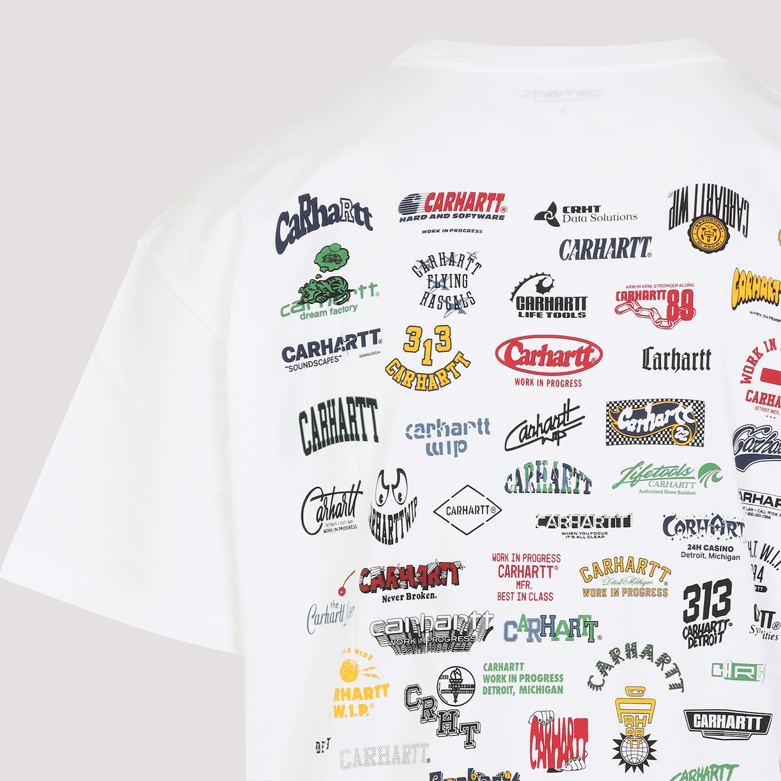 Carhartt Cotton Crew Neck T-shirt With Graphic Print In White