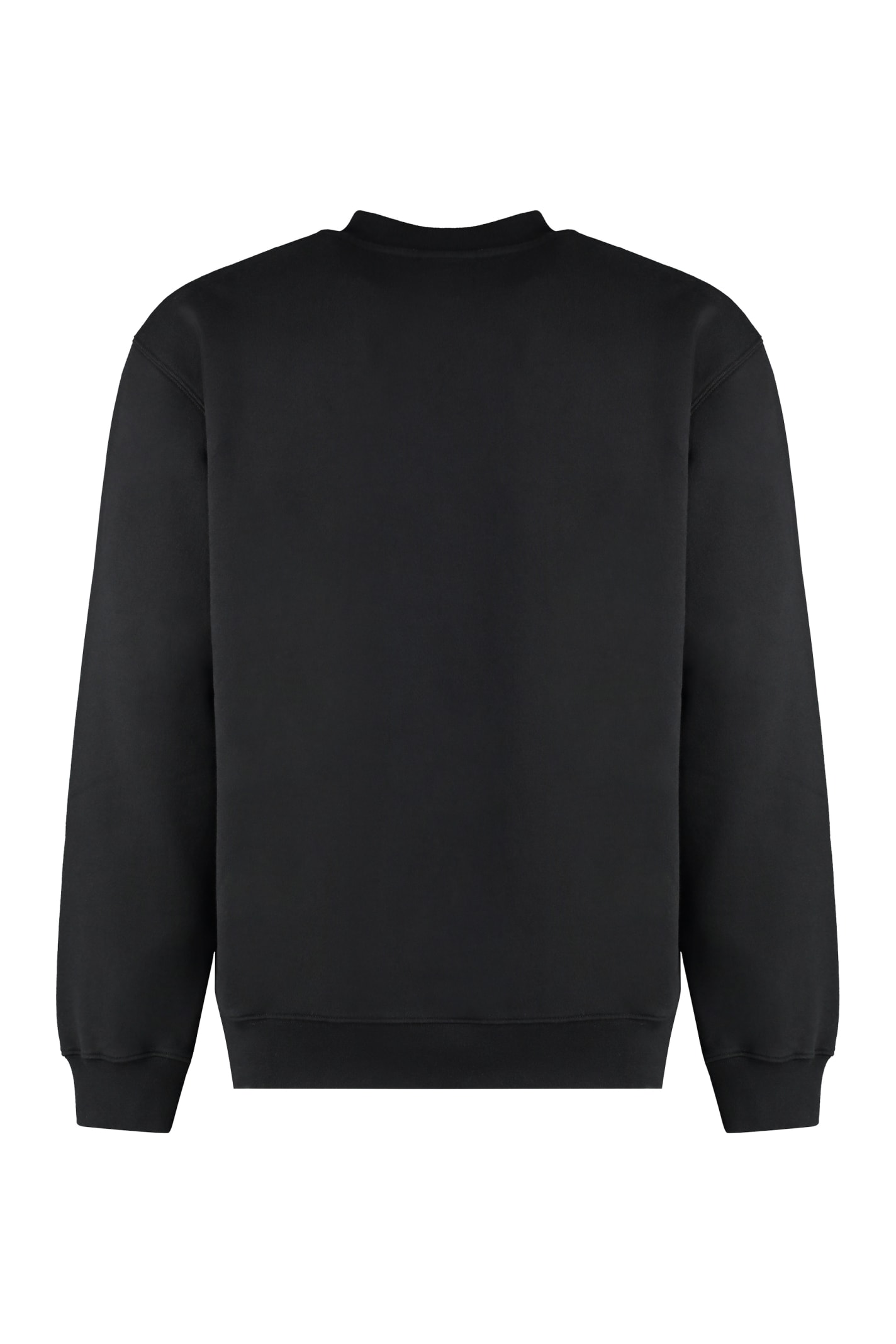 Shop Jacquemus Gros Grain Cotton Sweatshirt In Black