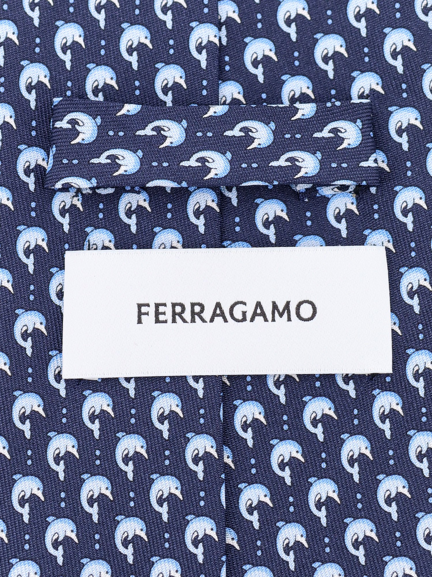 Shop Ferragamo Tie In Blue