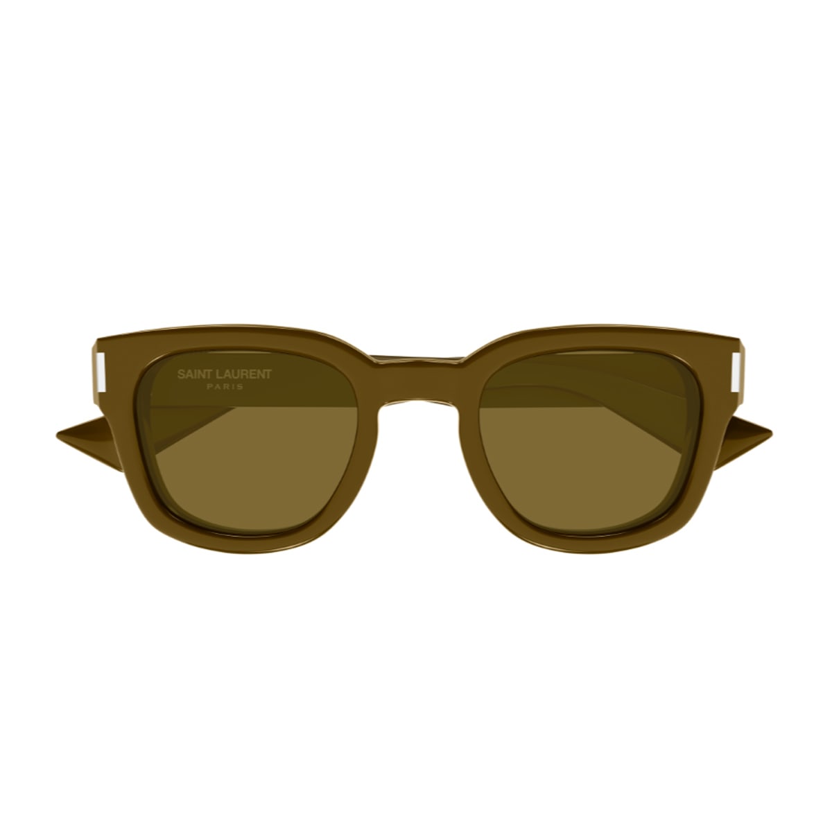 Saint Laurent Sl 838 Linea Corner Angle 007 Brown Sunglasses In Brown