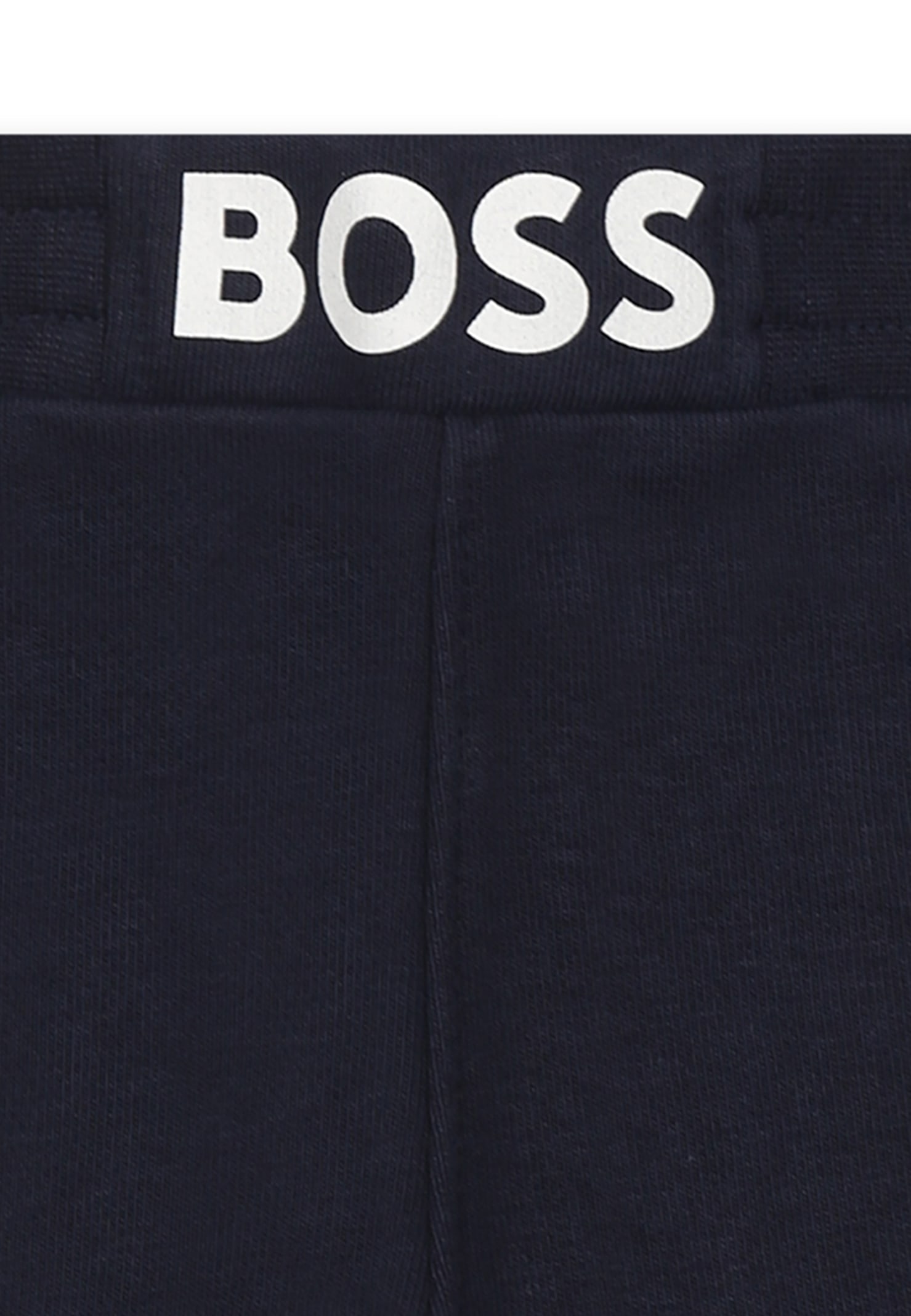 Hugo Boss Blue Trousers For Baby Boy With Logo In Blue