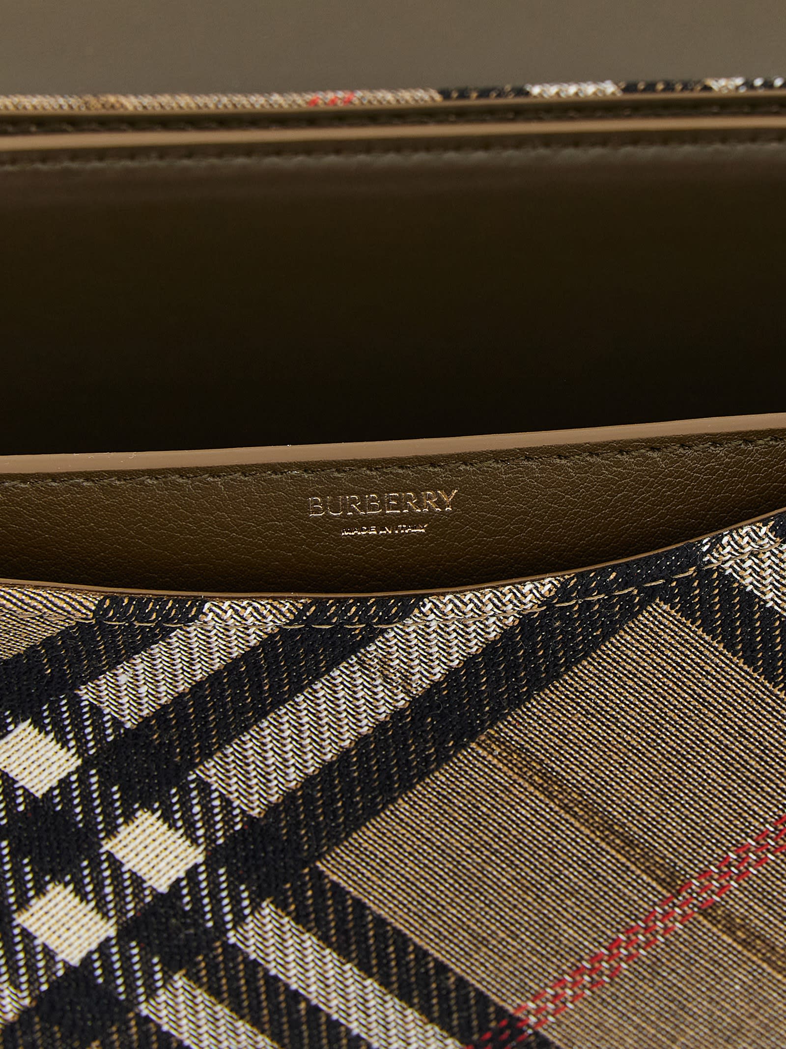 Burberry Brush Brown Bridle Small Shoulder Bag In Multi