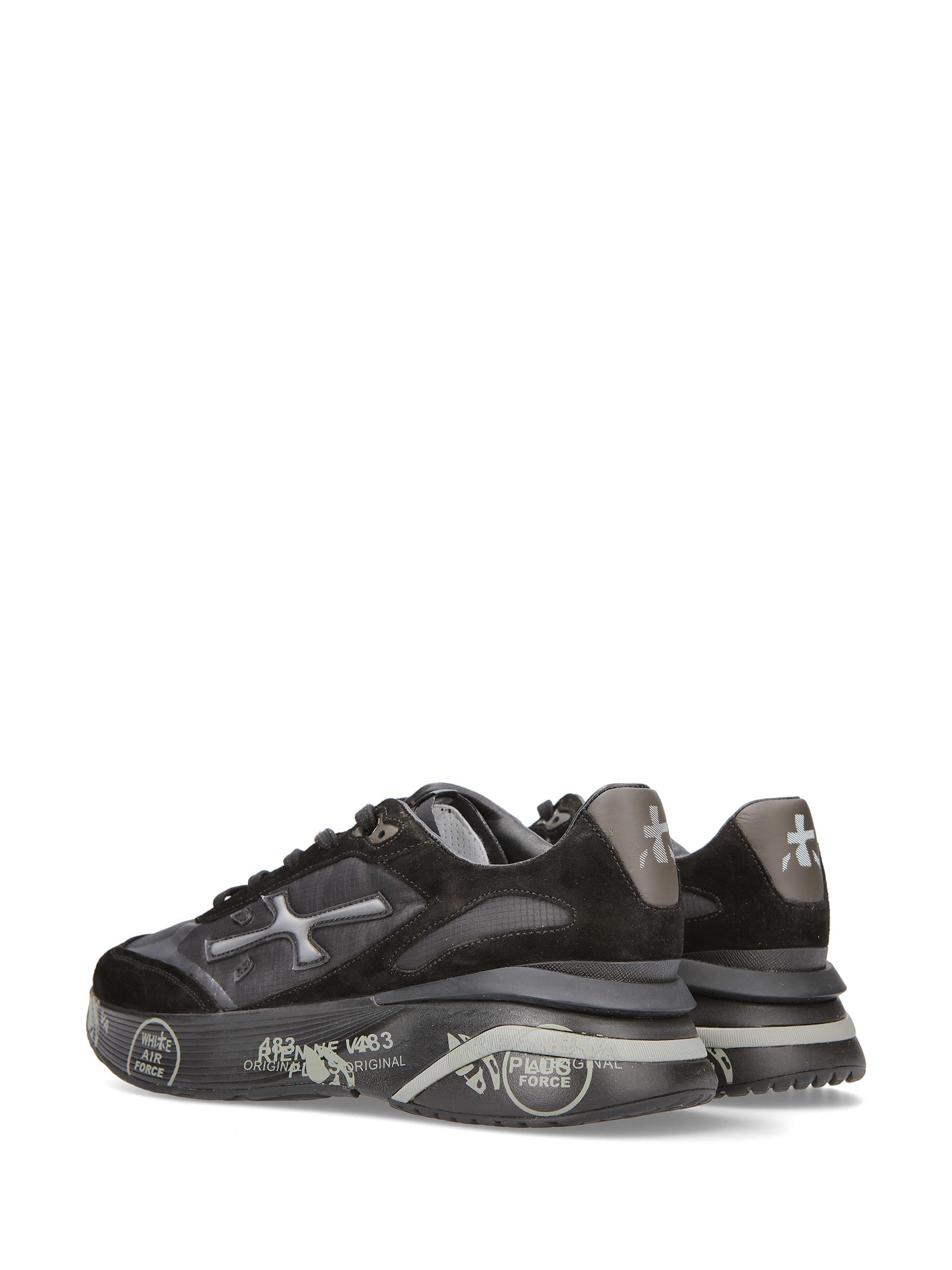 Shop Premiata Sneaker Moerun 6445 Black Men In Nero