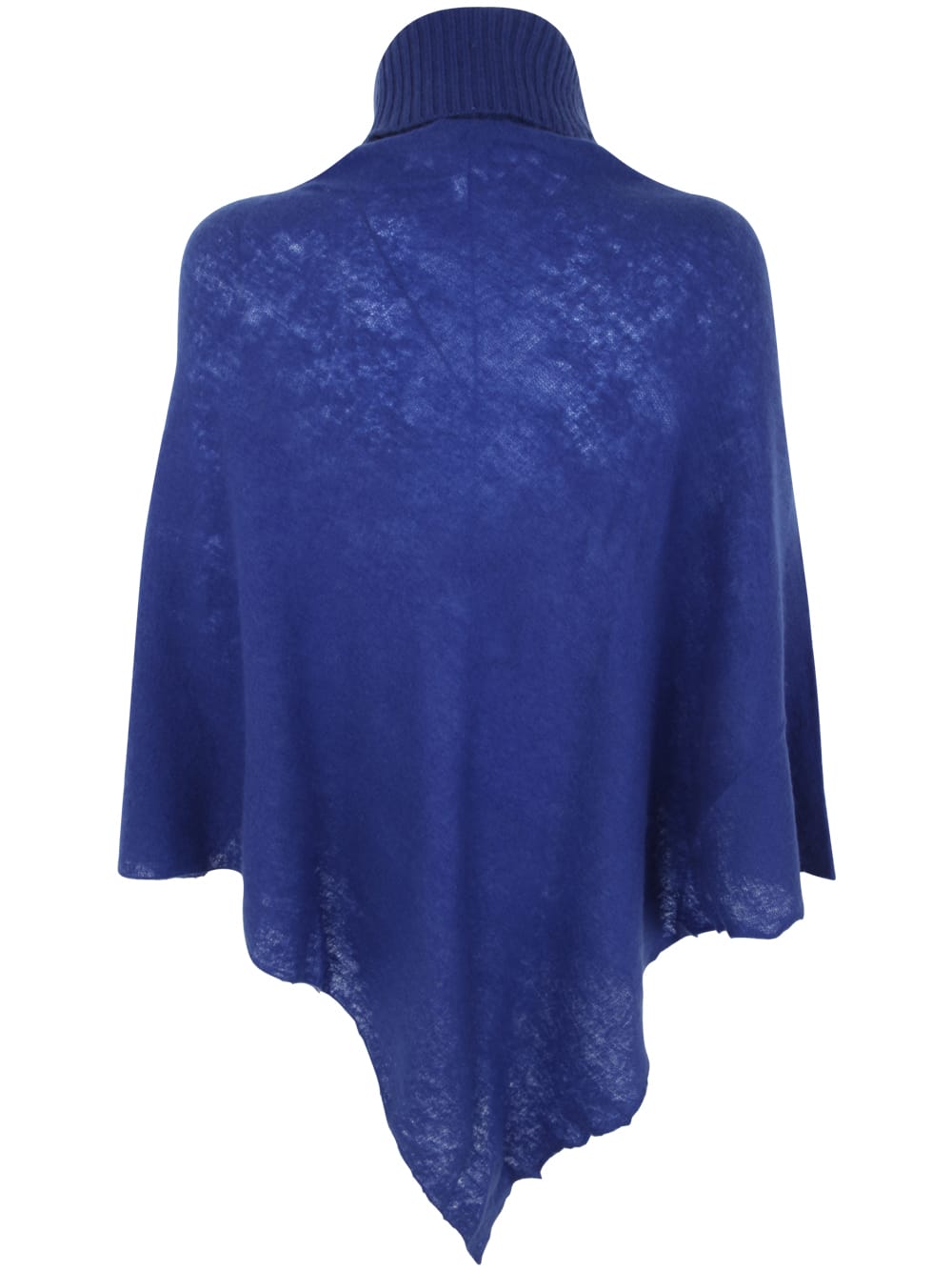 Shop Mirror In The Sky Polo Neck Poncho In Navy