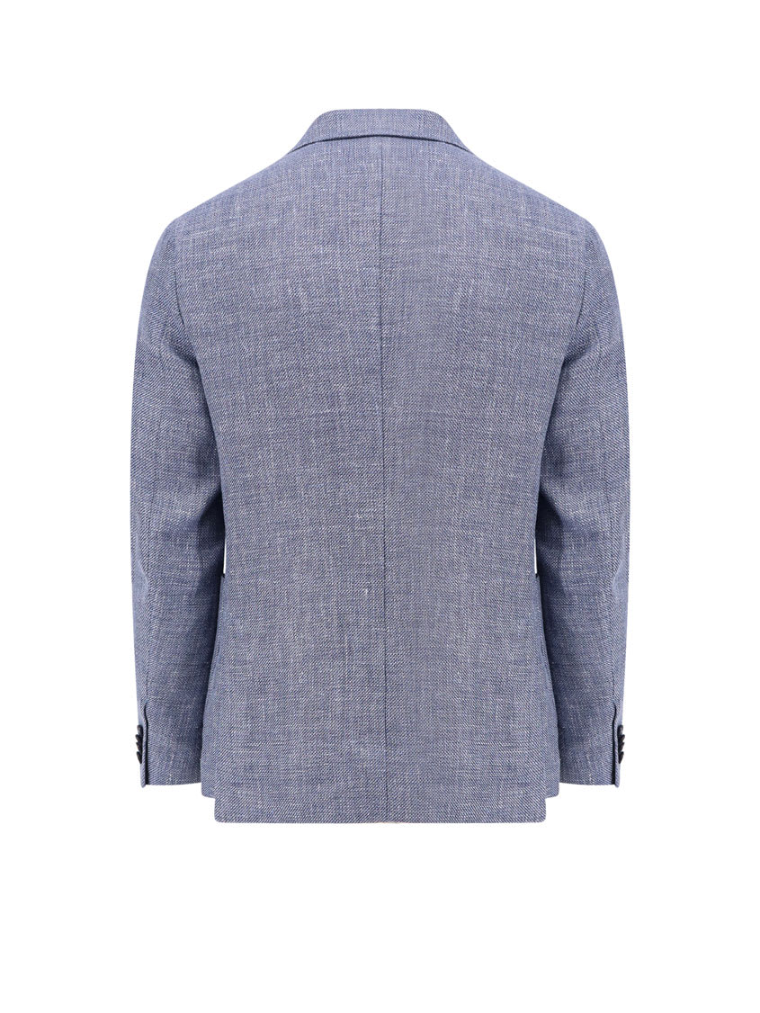 Shop Zegna Blazer In Blue