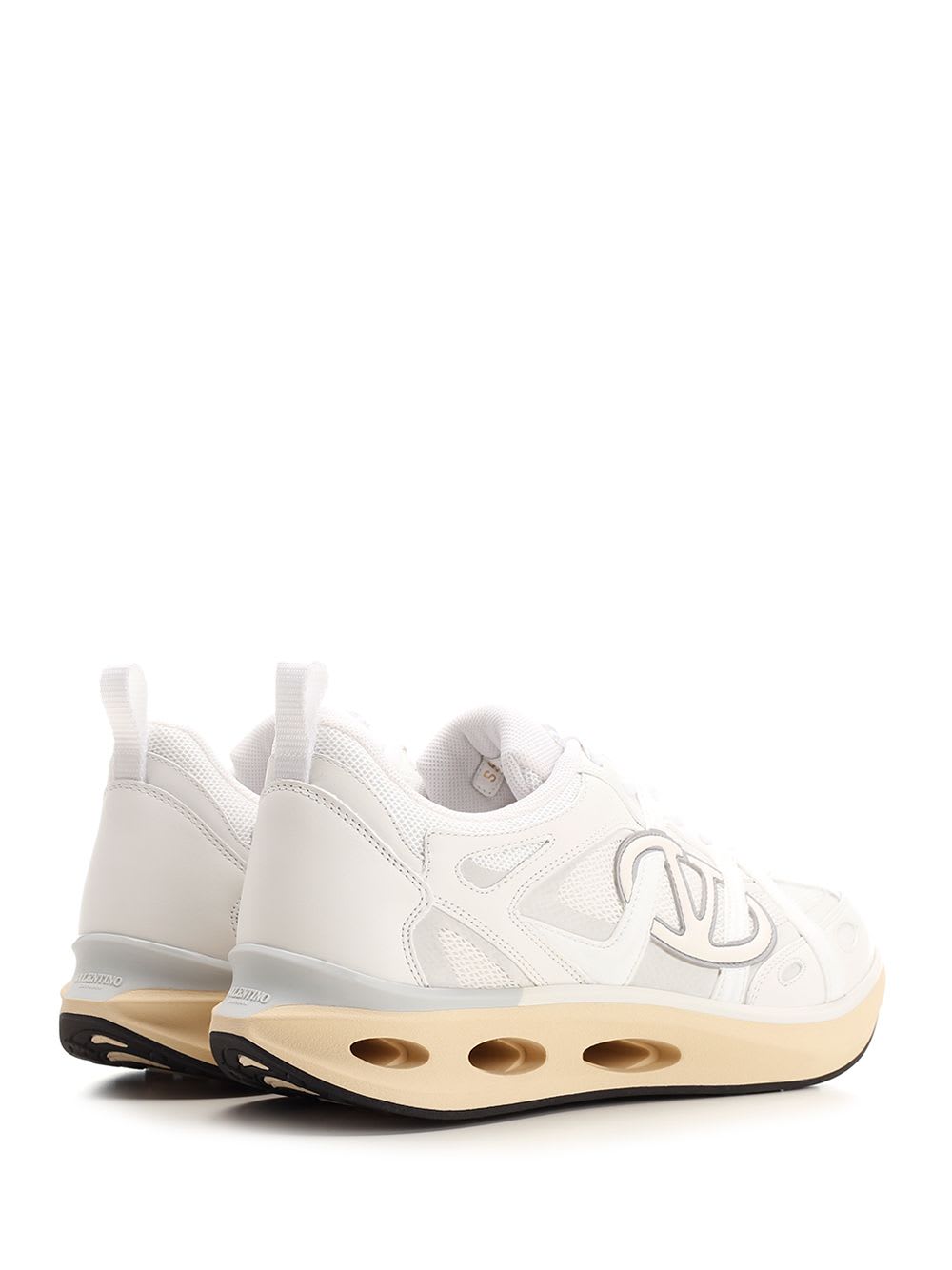 Shop Valentino Vlogo Easyjog Low Top Sneakers In White