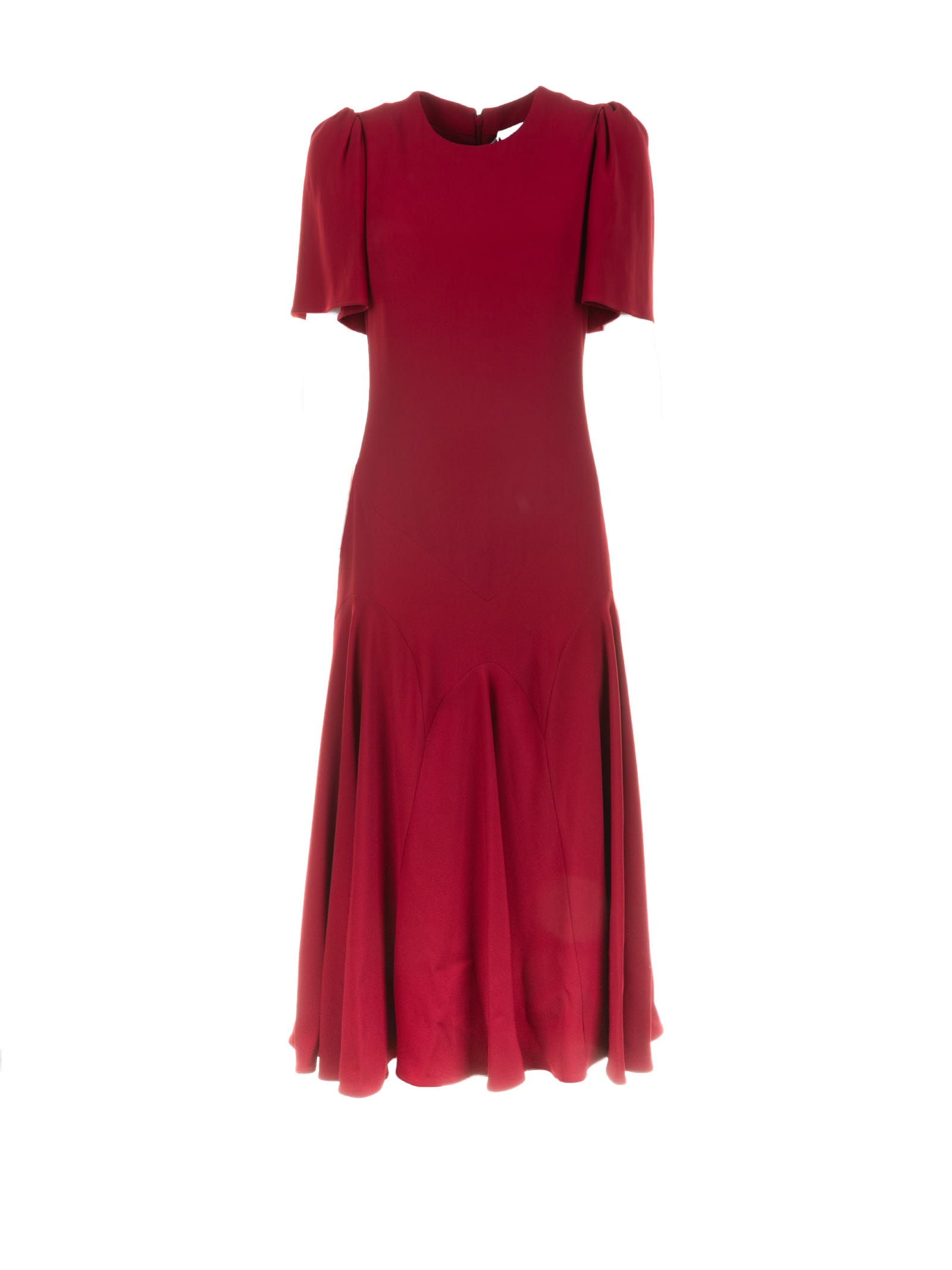 Alexander Mcqueen Midi Dress In Red