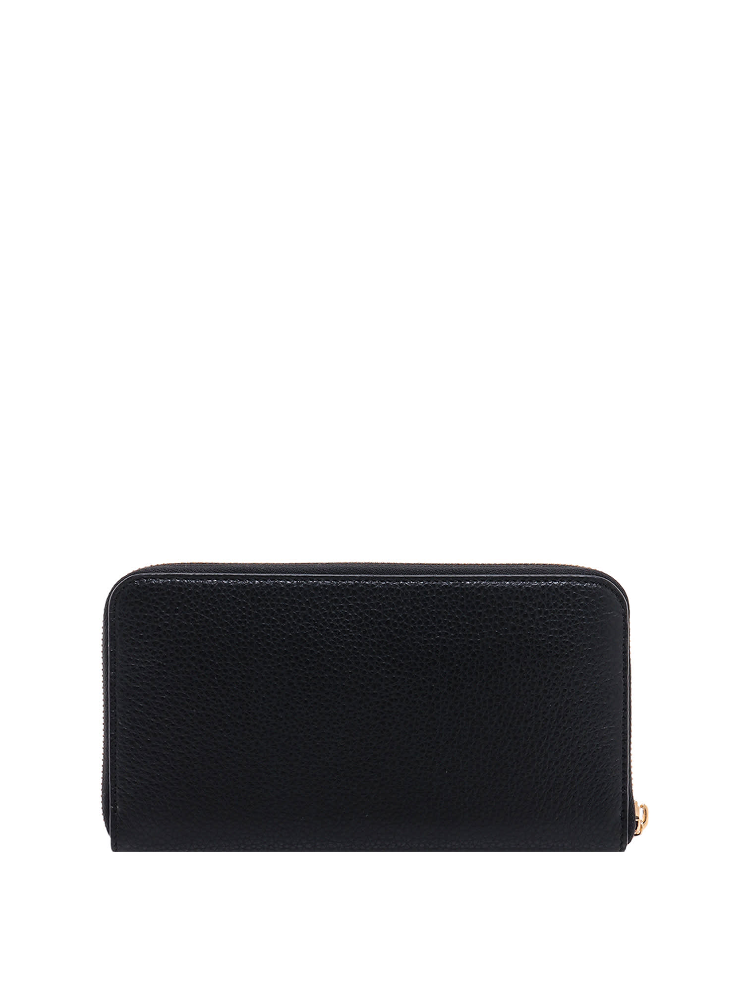 Ferragamo Gancini Continental Wallet In Black