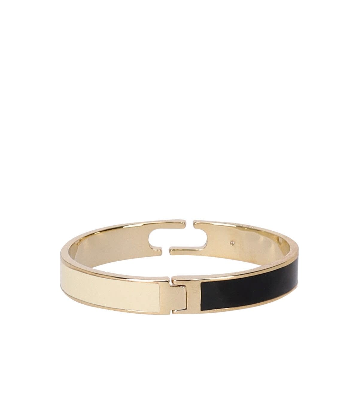 Shop Marc Jacobs J Marc Hinge Bangle Bracelet In Oro