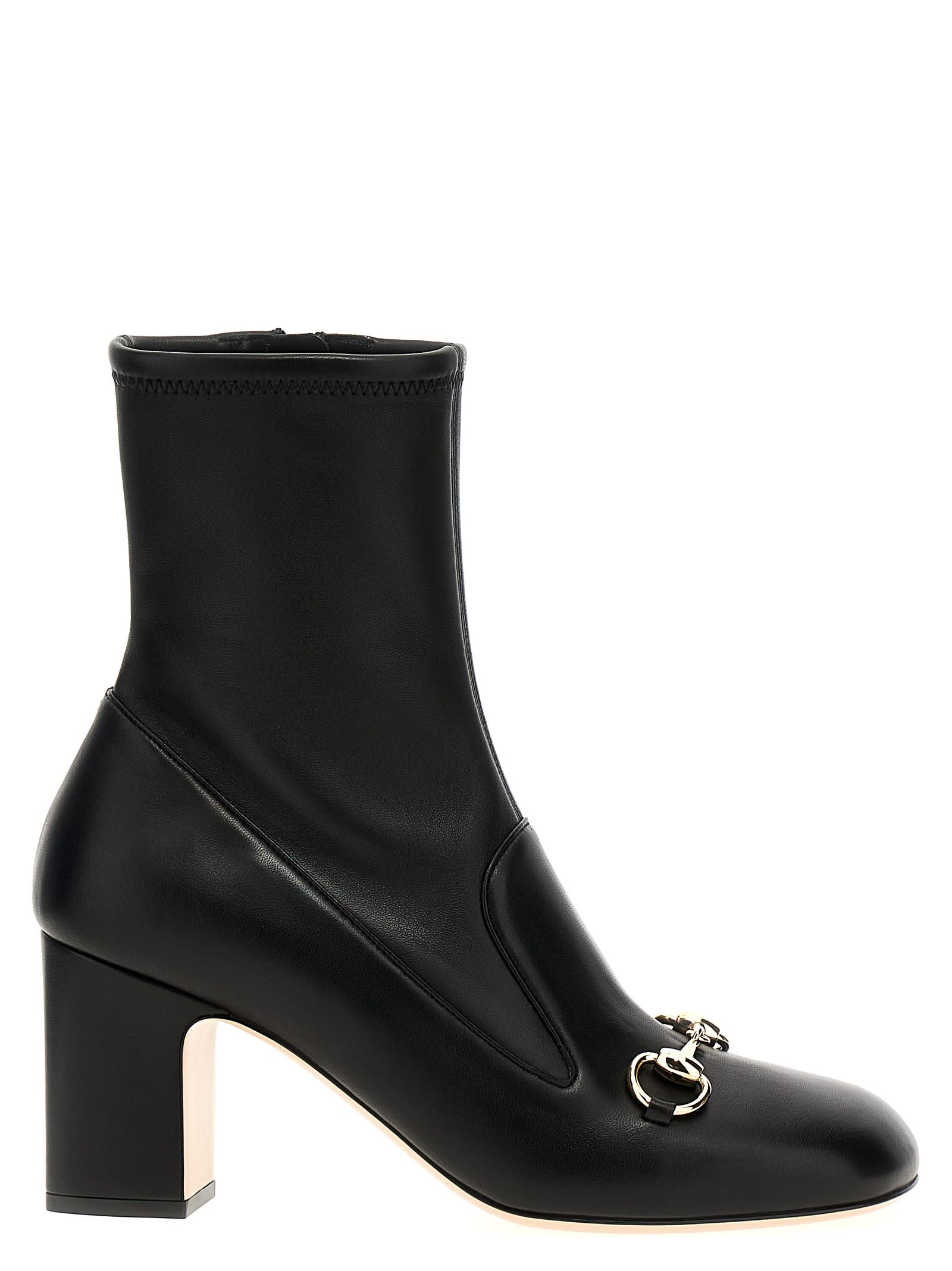 Gucci Morsetto Ankle Boots In Black