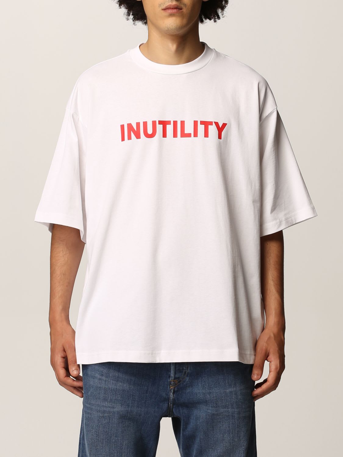 Diesel T-shirt Diesel Cotton T-shirt With Inutility Print