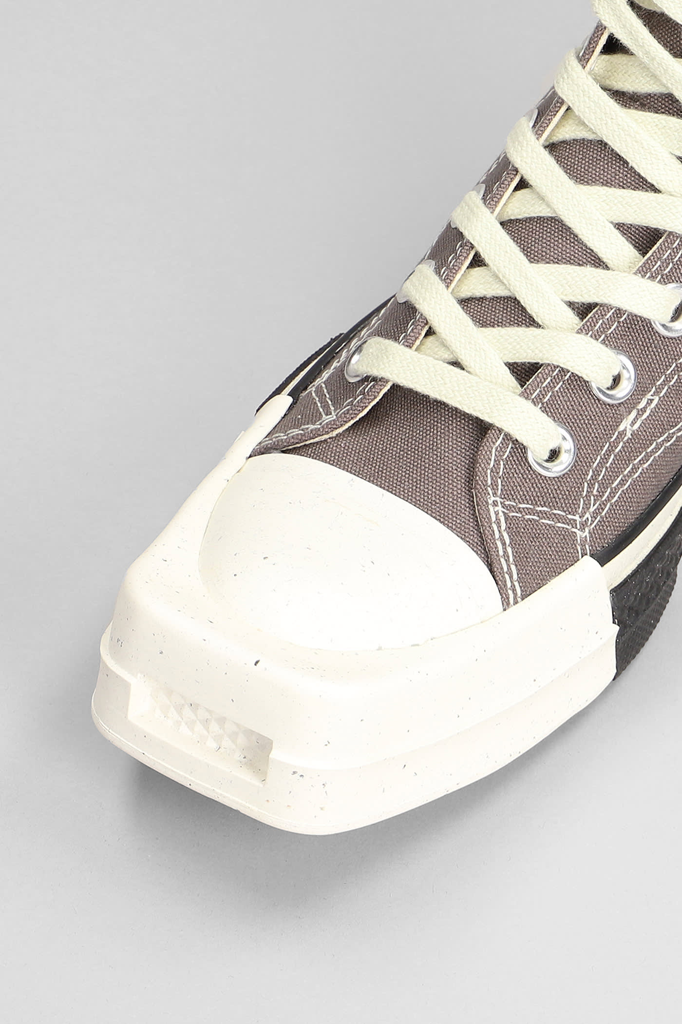 Shop Drkshdw Sneakers In Taupe Cotton