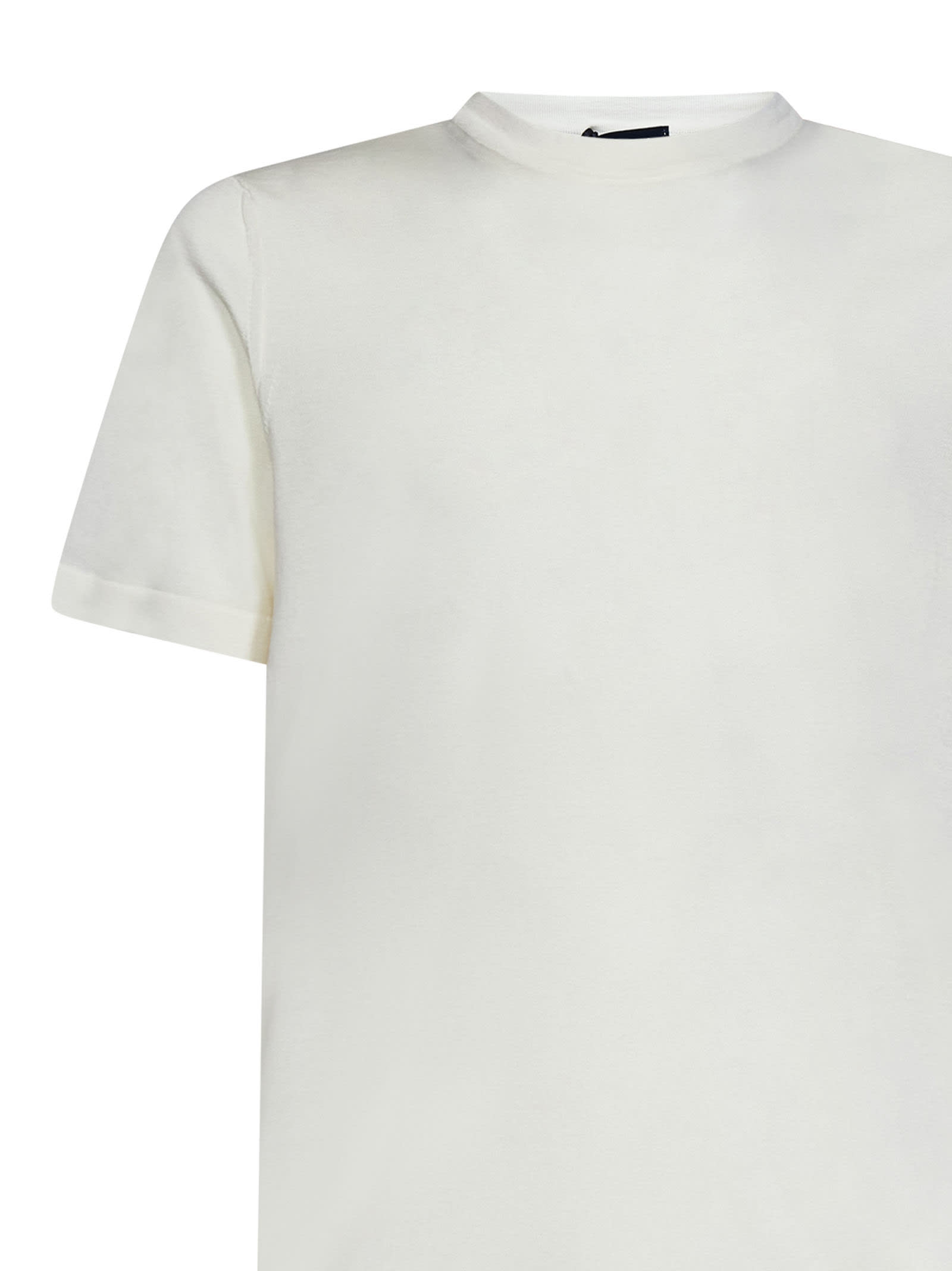 Shop Drumohr T-shirt T-shirt In Panna