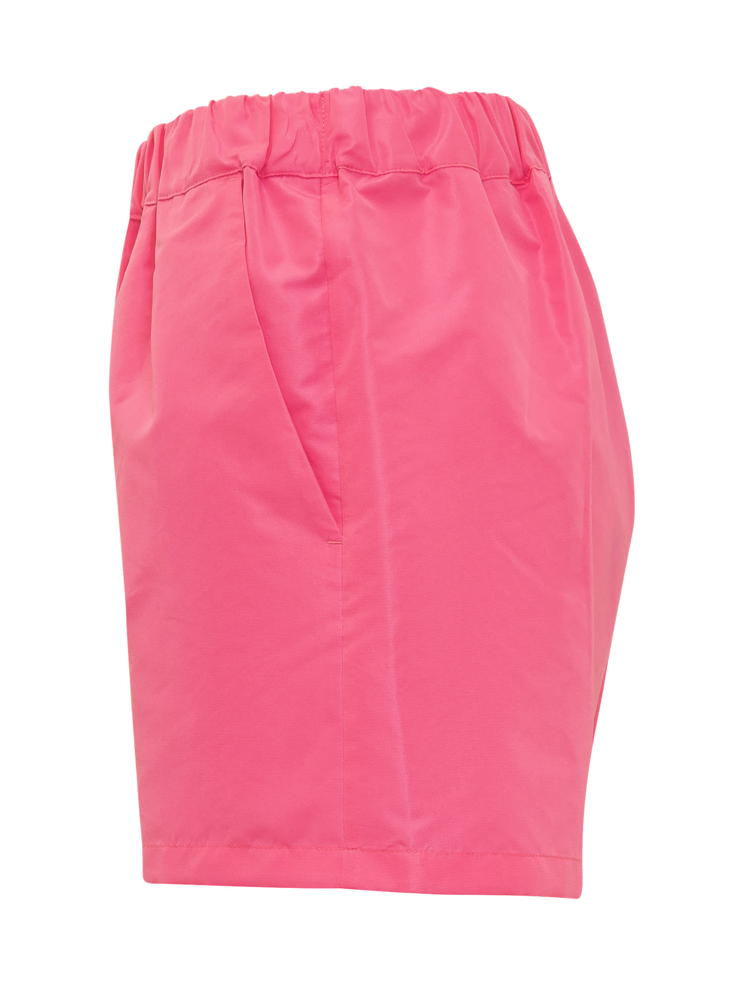 Shop Msgm Shorts In Hot Pink