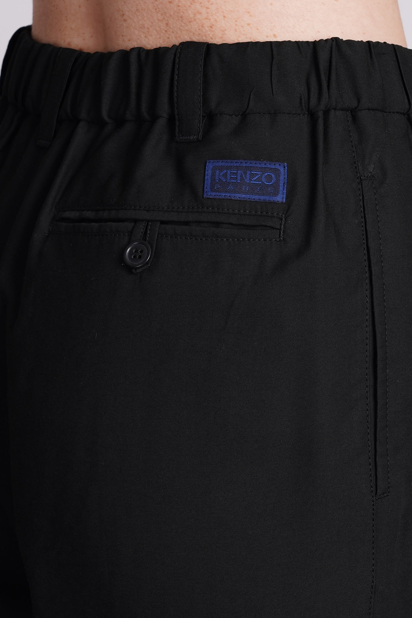 Shop Kenzo Pants In Black Viscose