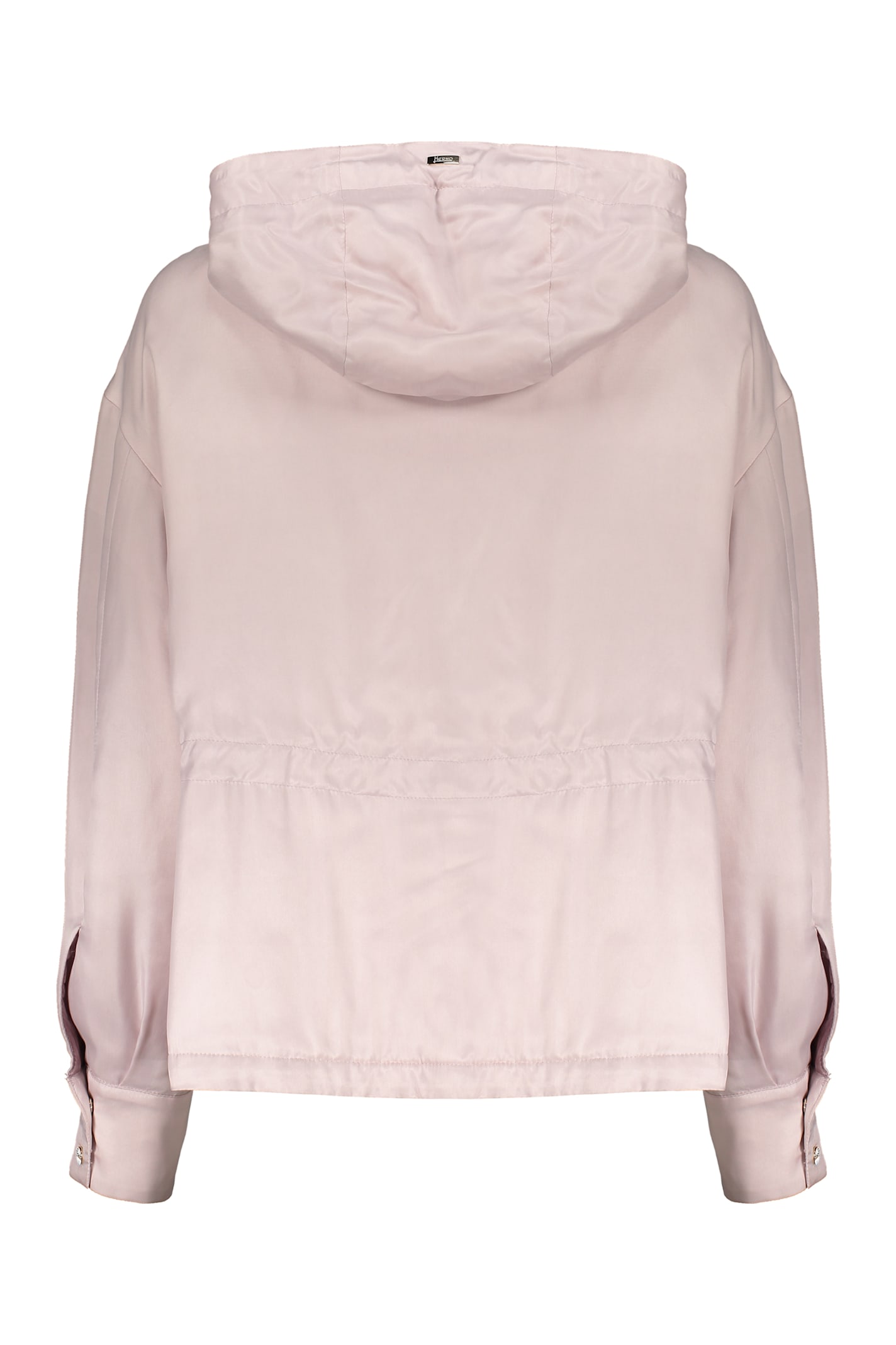 Herno Lightweight Pink Jacket With Hood In Pink