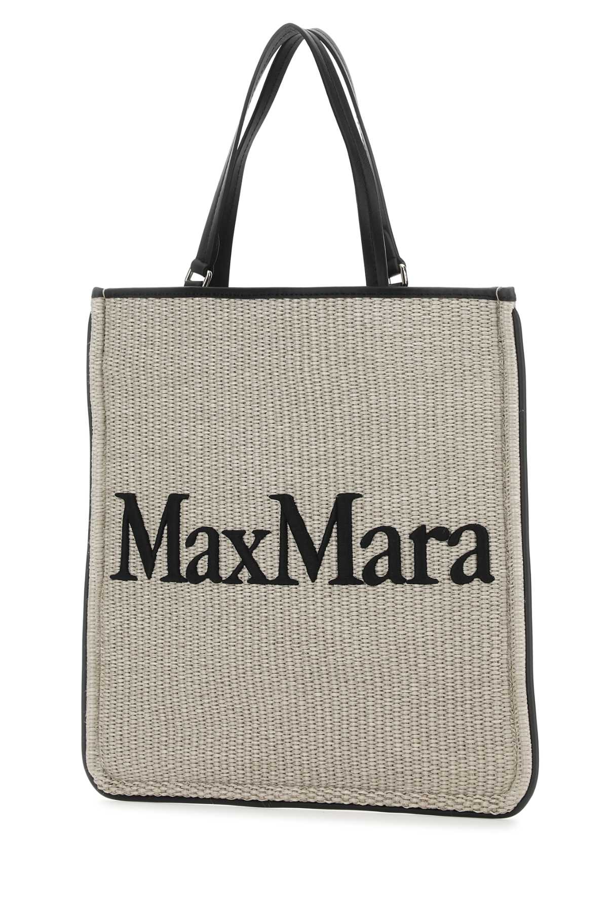 Max Mara Raffia Easybag Shopping Bag In 002