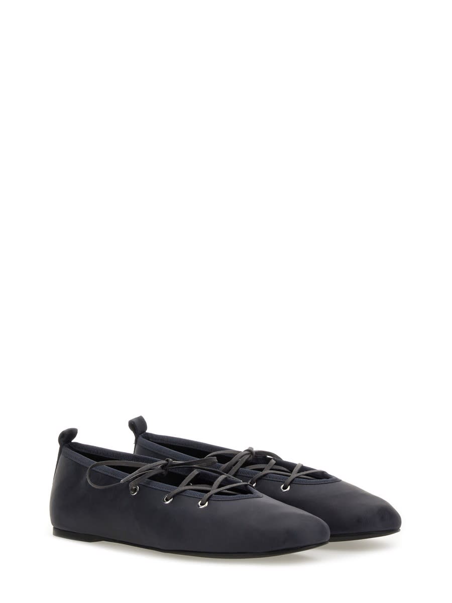 PALOMA WOOL LACE-UP BALLERINA PINA