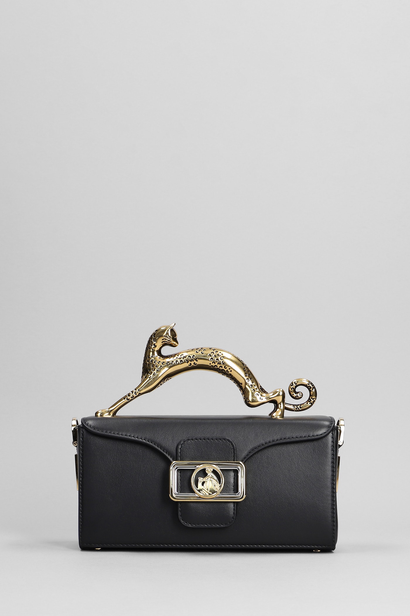 Shop Lanvin Hand Bag In Black Leather