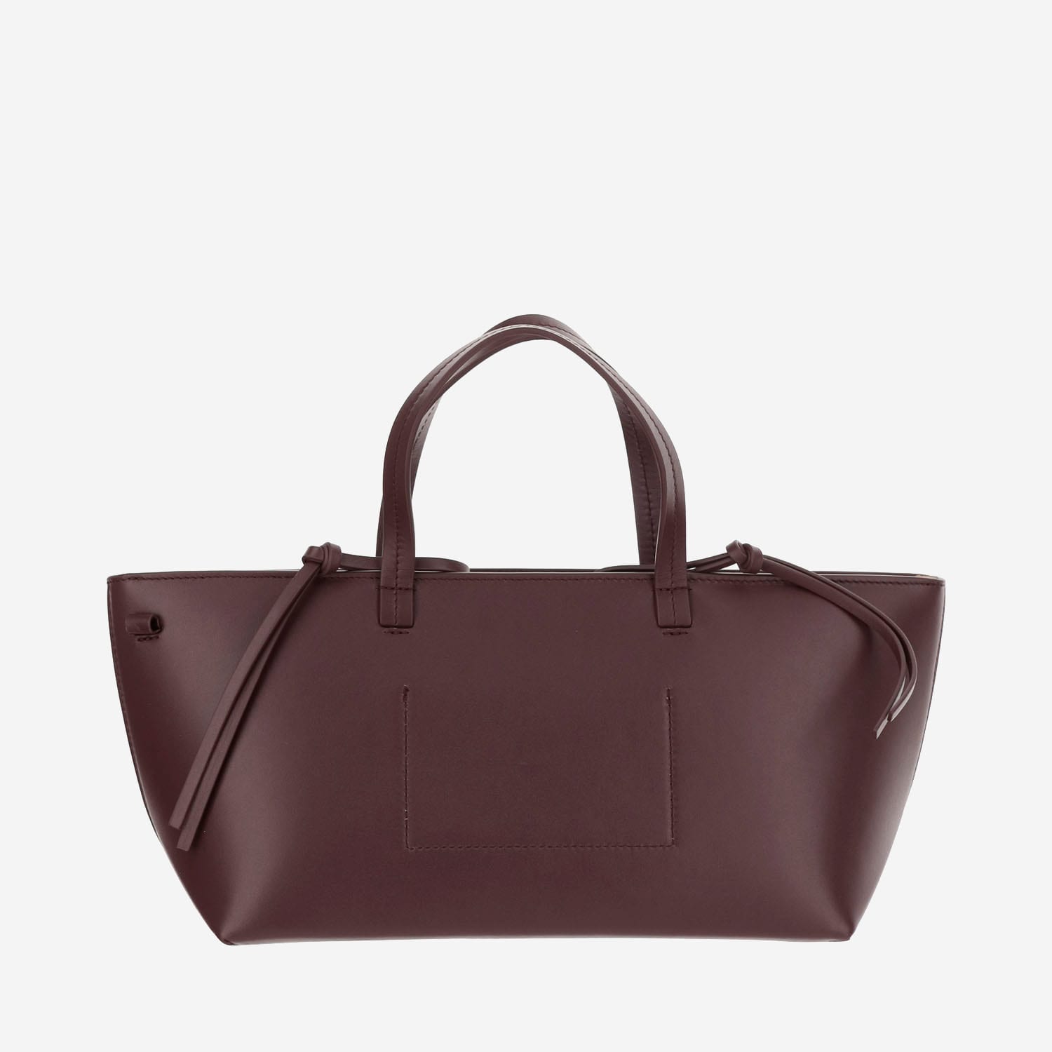 Shop Jil Sander Small Bateau Tote Bag In Bordeaux