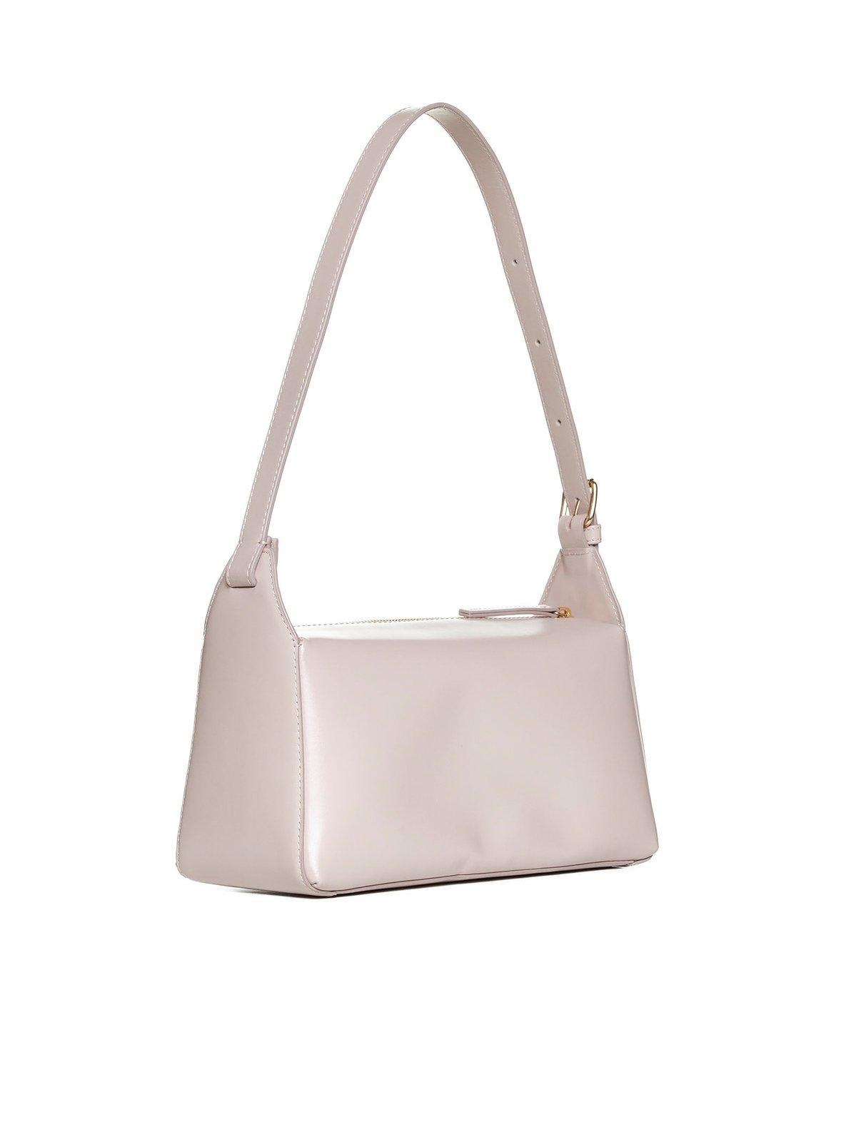 Shop Apc Virginie Zipped Shoulder Bag In Grey