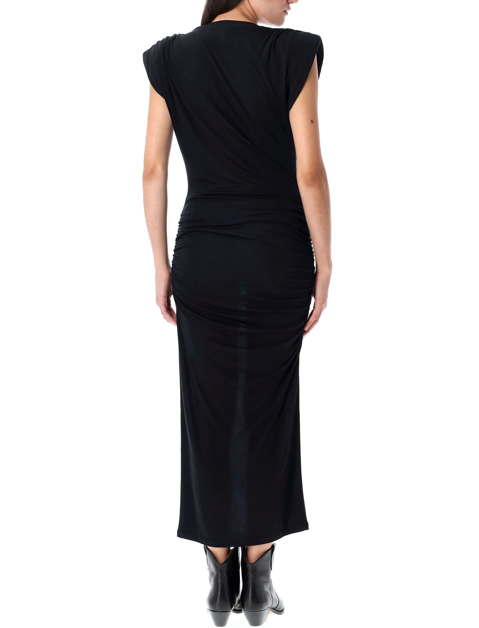 Isabel Marant Étoile Marant Etoile Black Midi Dress In Black