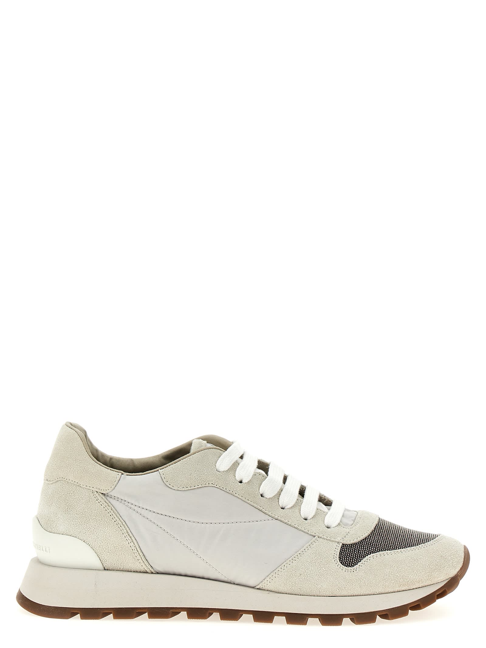 Shop Brunello Cucinelli Monile Sneakers In White