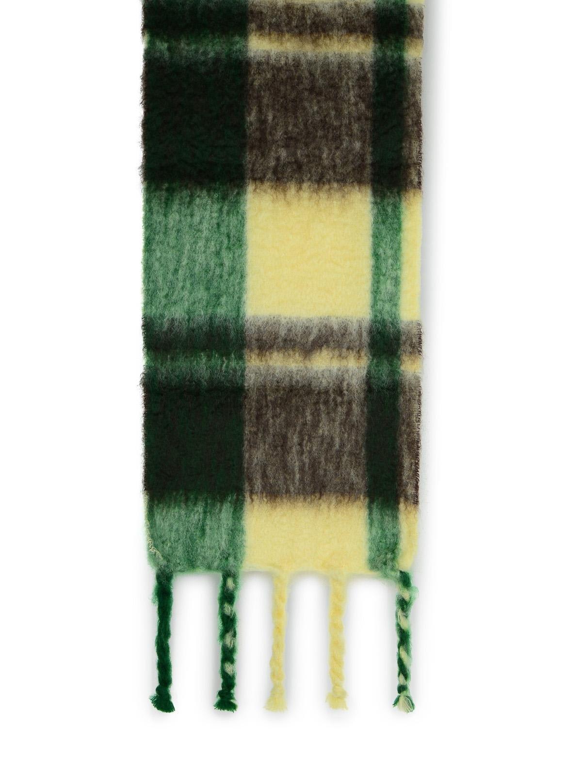 Shop Jil Sander + Color Blocked Scarf In Multicolour