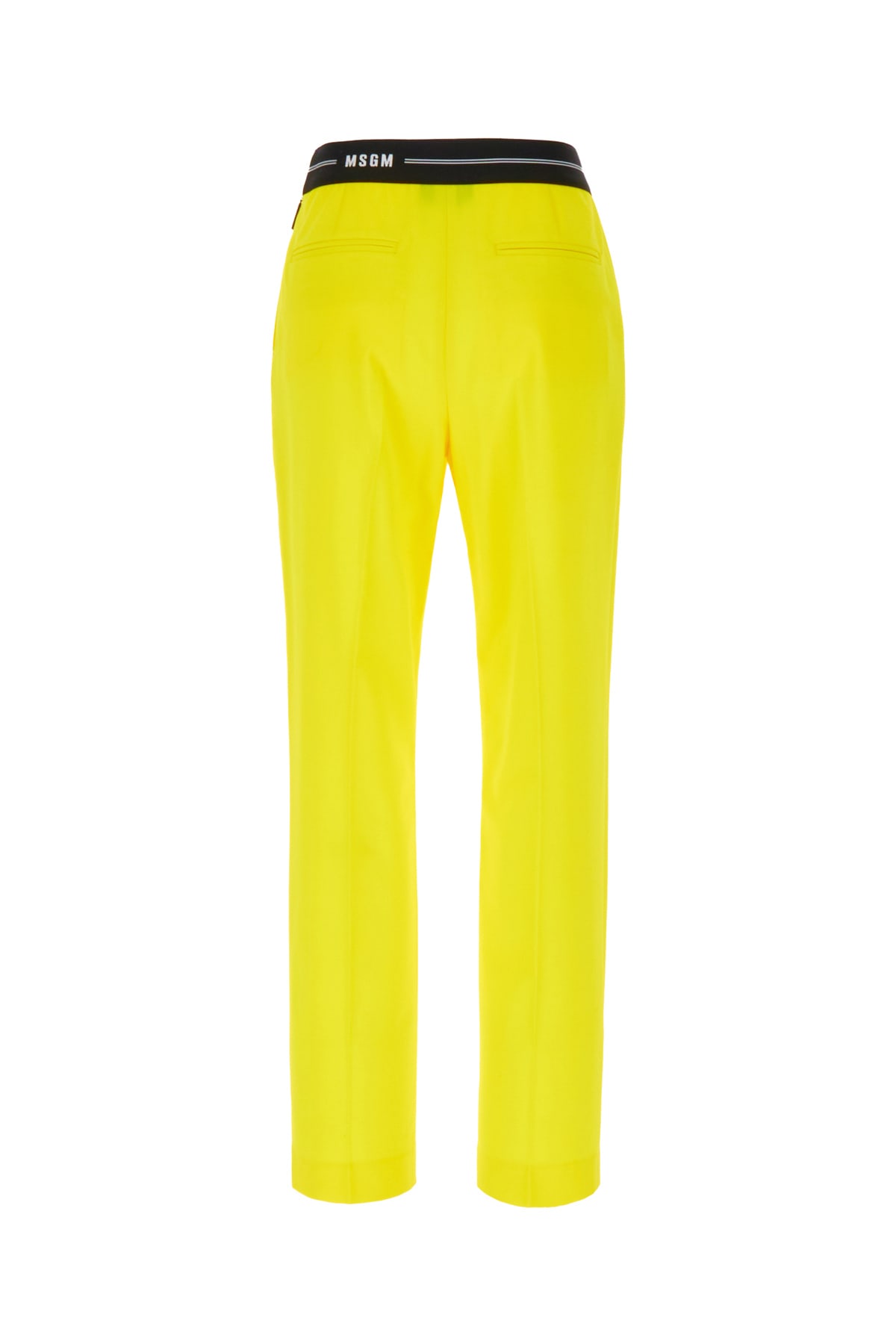 Msgm Pant Wool Central Pleats In 06