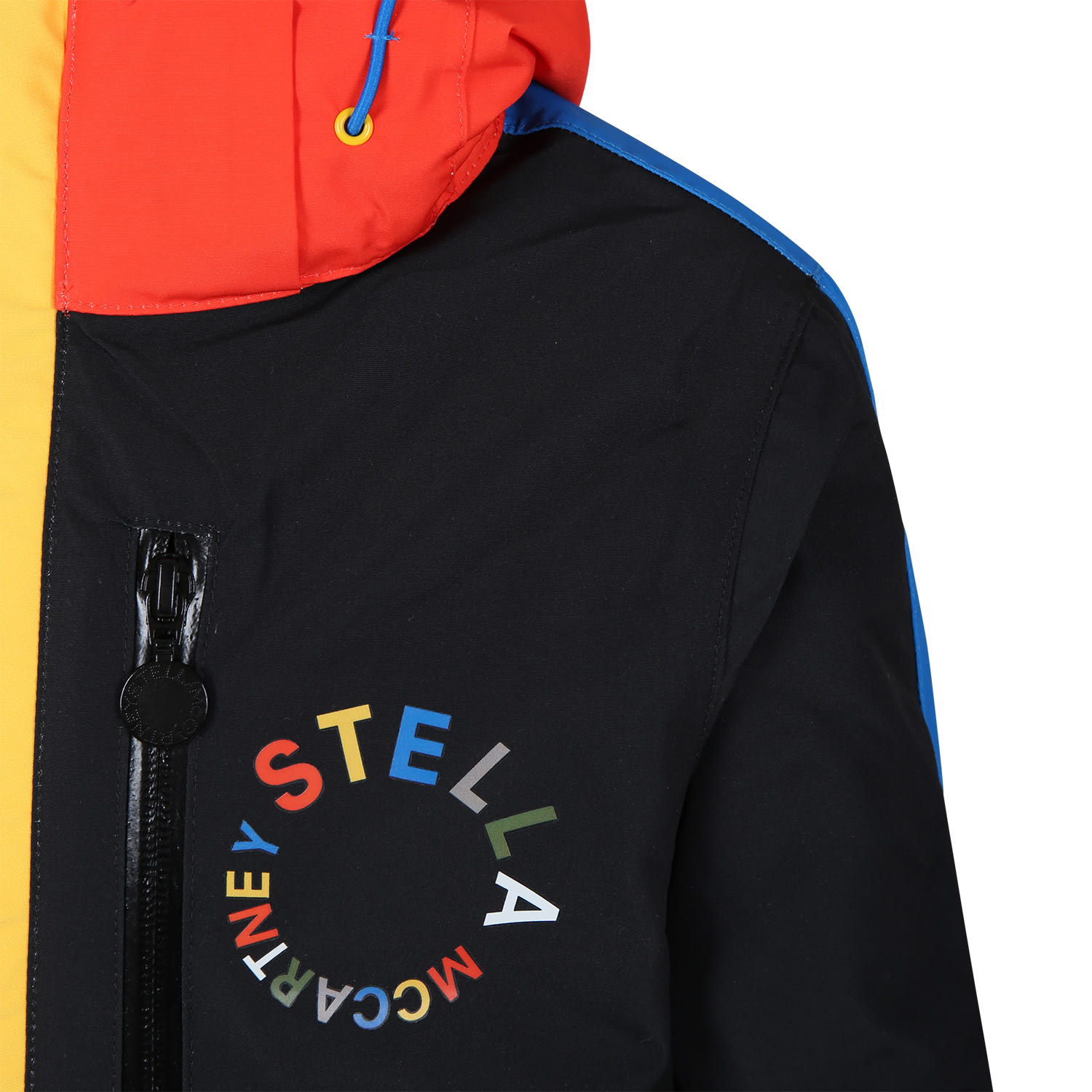 Shop Stella Mccartney Multicolor Down Jacket For Kids