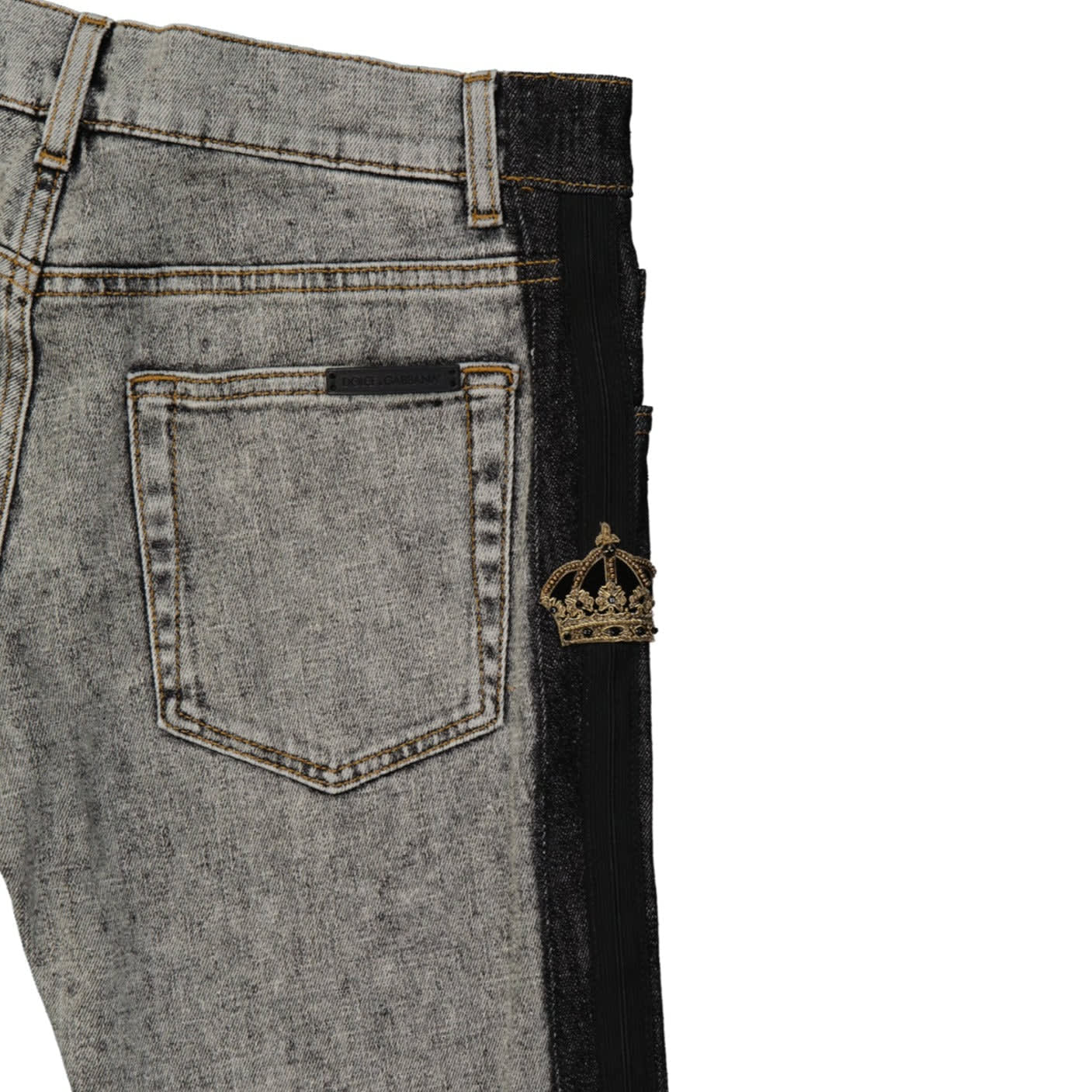 Shop Dolce & Gabbana Skinny Denim Jeans In Gray