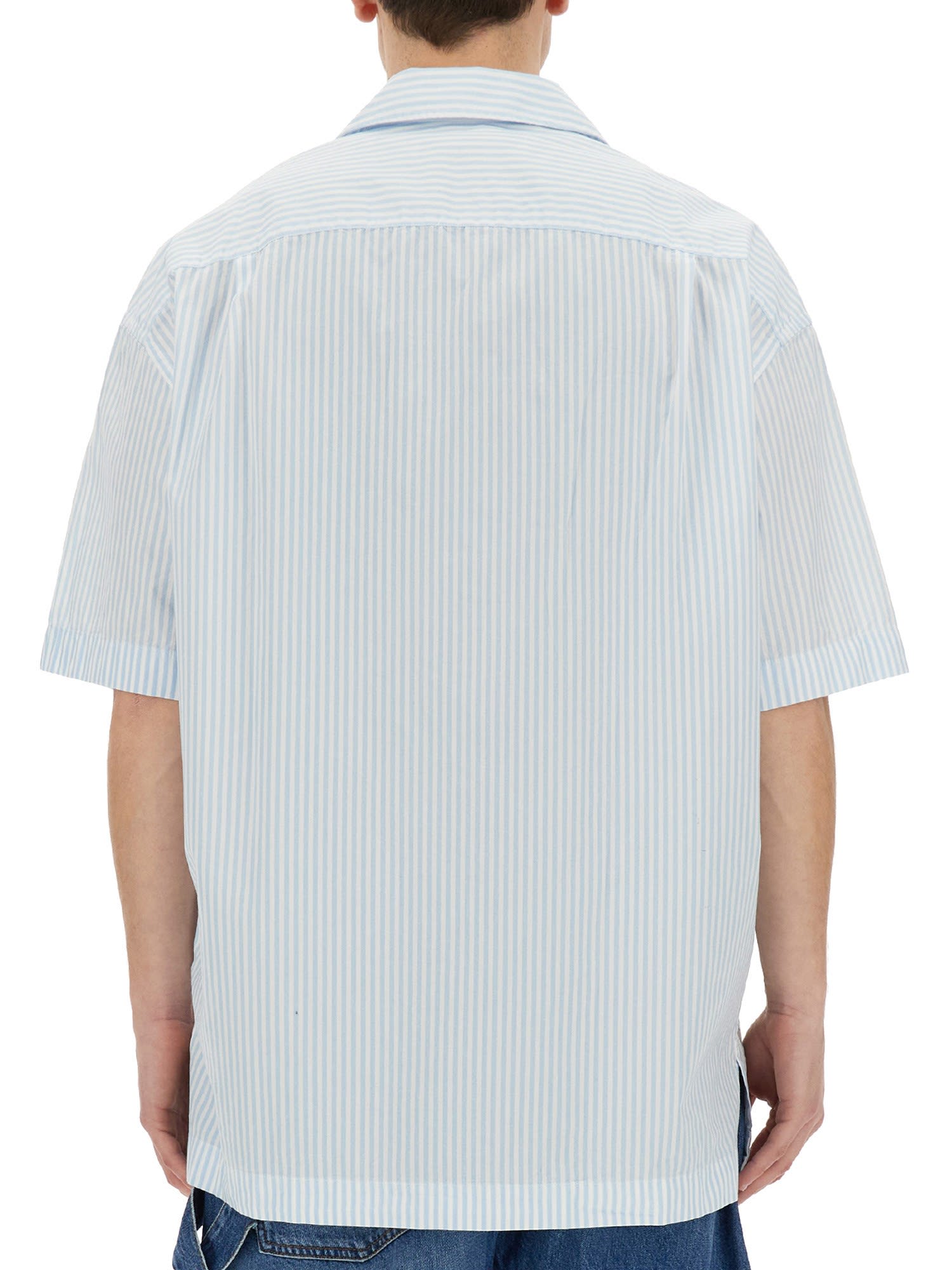 Shop Jw Anderson Boxy Fit Shirt In Light Blue