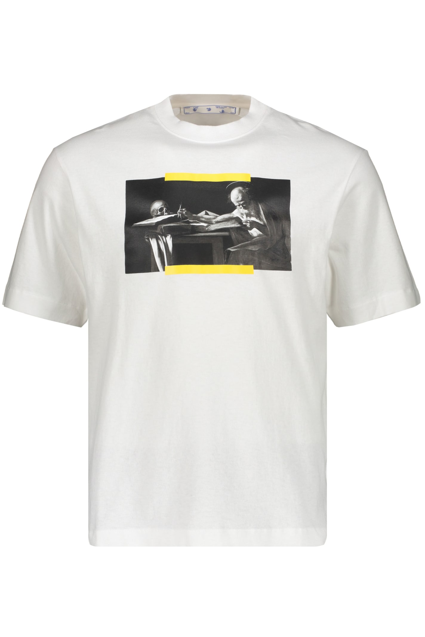 Off-white Printed Cotton T-shirt In White
