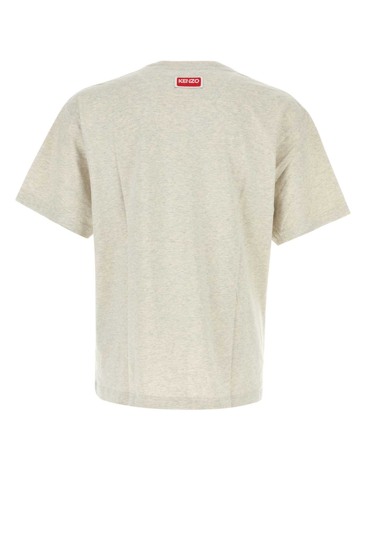 Shop Kenzo Light Grey Cotton Oversize T-shirt In Palegrey