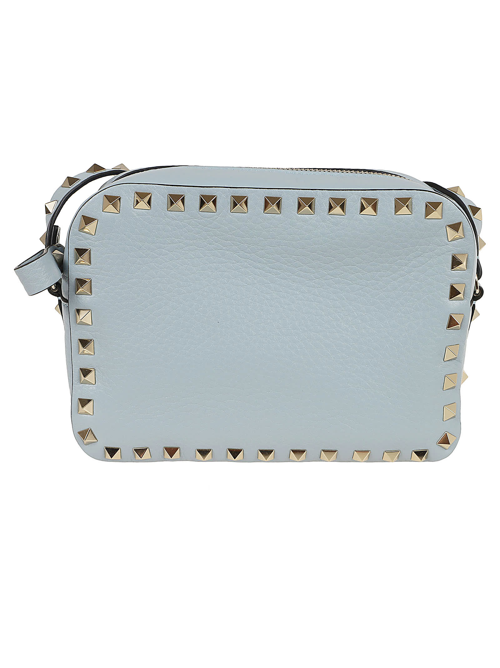 Shop Valentino Cross Body Bag Rockstud In Blu Porcellana