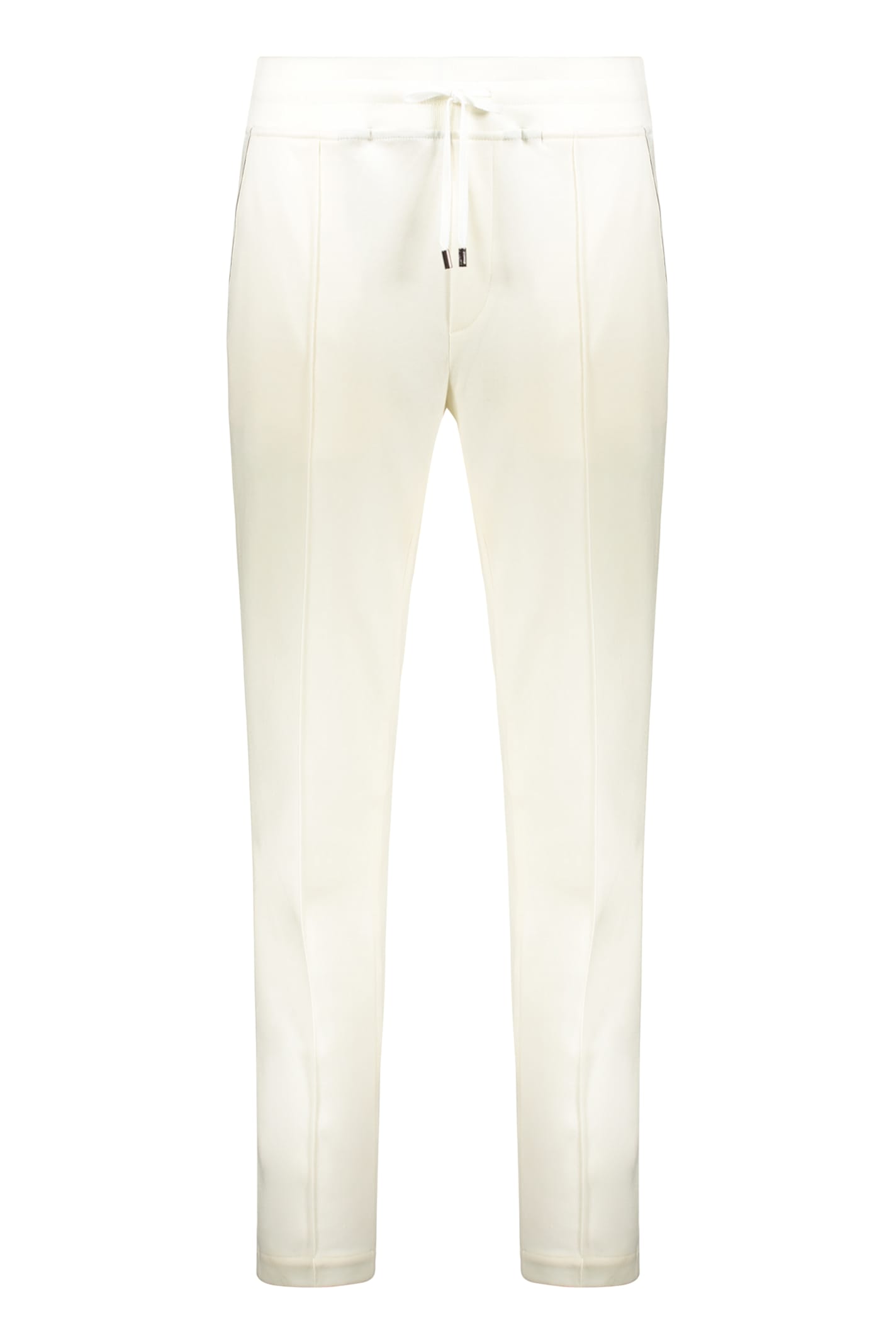 Moorer White Pants Made Of Virgin Wool In White