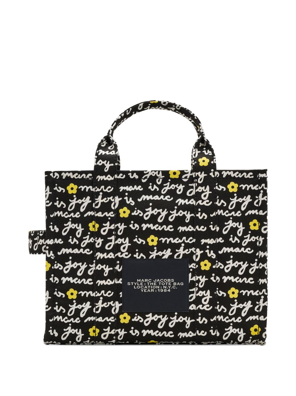 Marc Jacobs The Joy Canvas Medium Tote Bag In Black