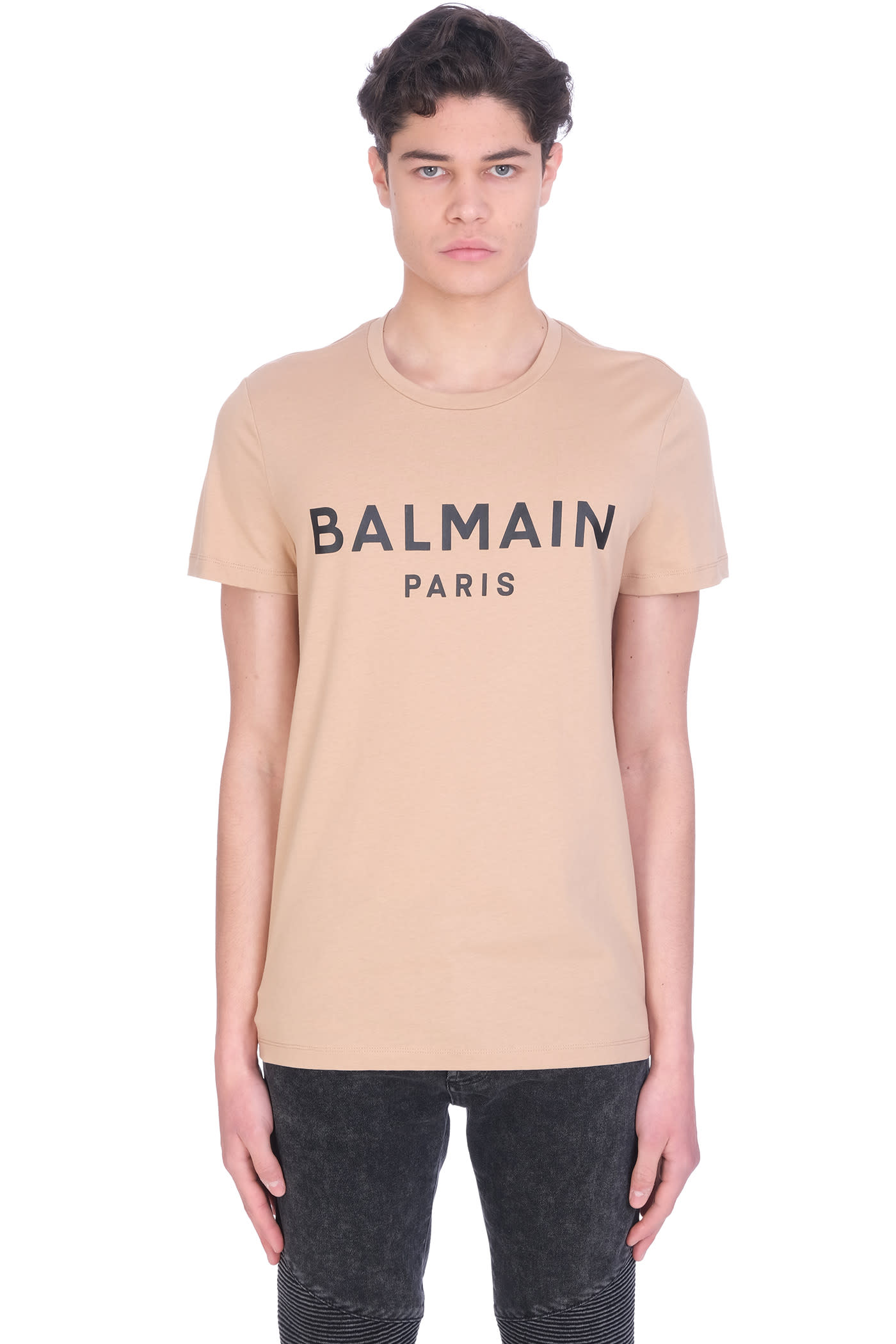 Balmain T-shirt In Powder Cotton