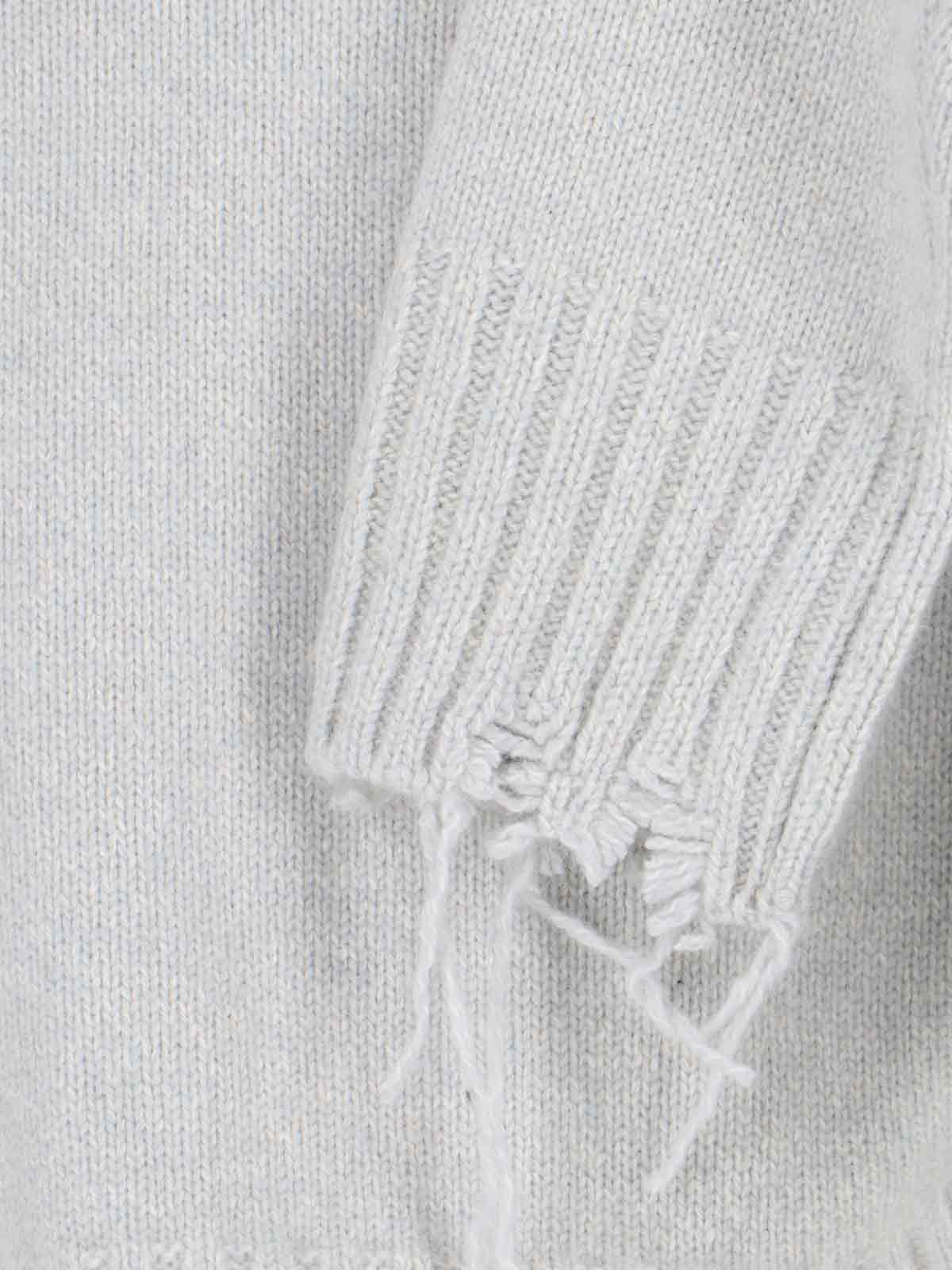 Low Classic Cropped Knitwear Raglan Sleeves In Gray