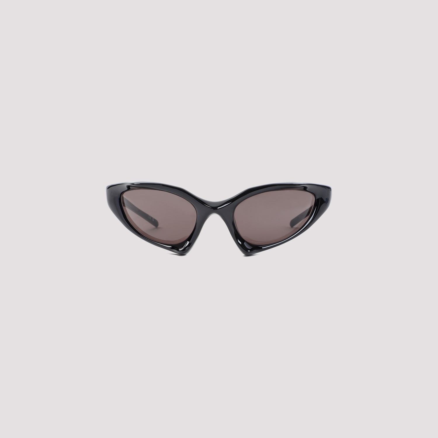 Shop Balenciaga Rubber Cat Sunglasses In Black