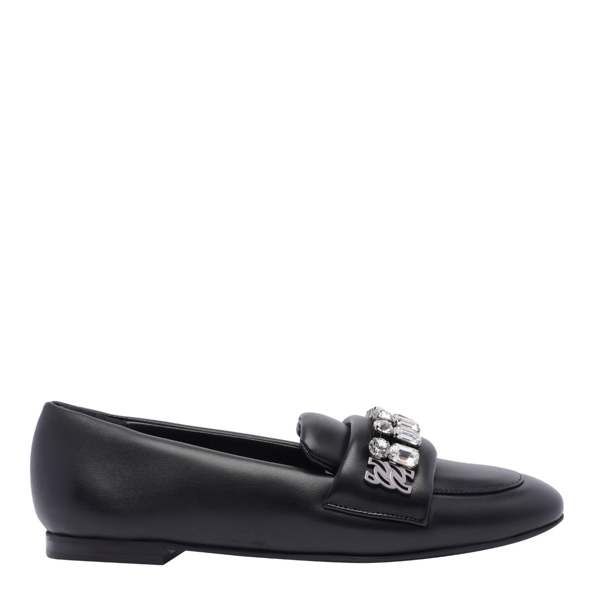 Shop Casadei Slippers In Black