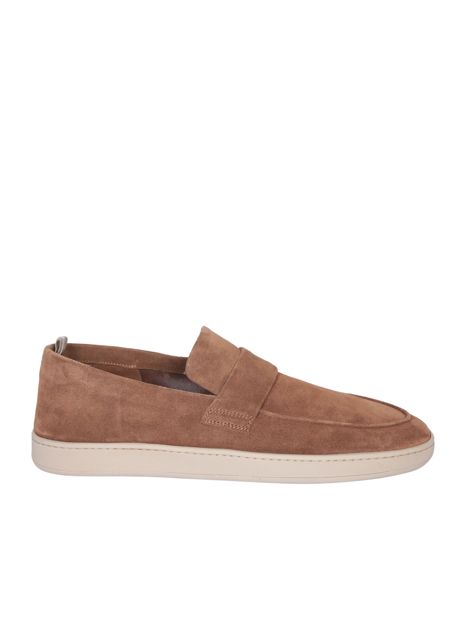 OFFICINE CREATIVE HERBIE 005 SUEDE BROWN LOAFER 