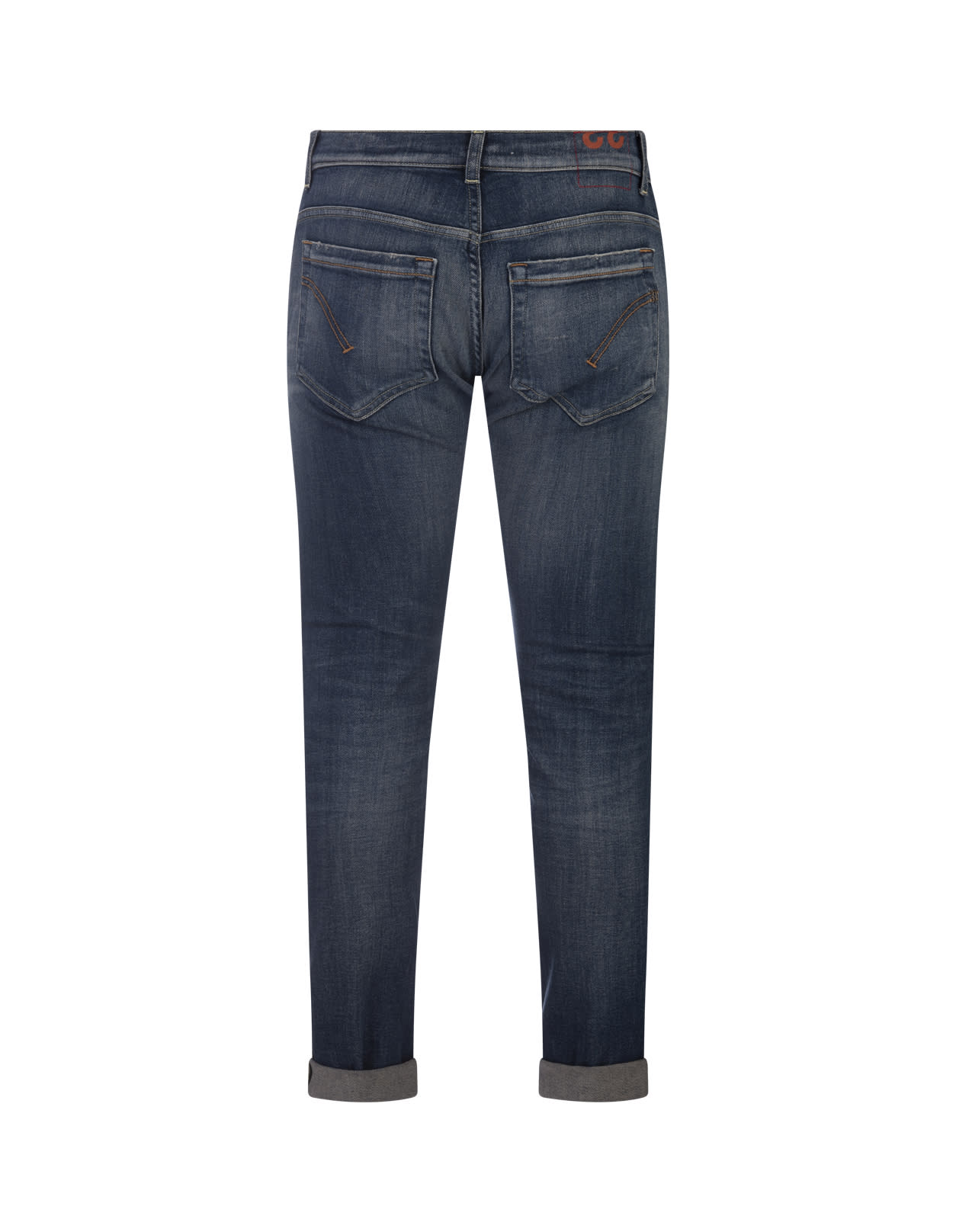 DONDUP GEORGE SKINNY JEANS IN DARK BLUE STRETCH DENIM