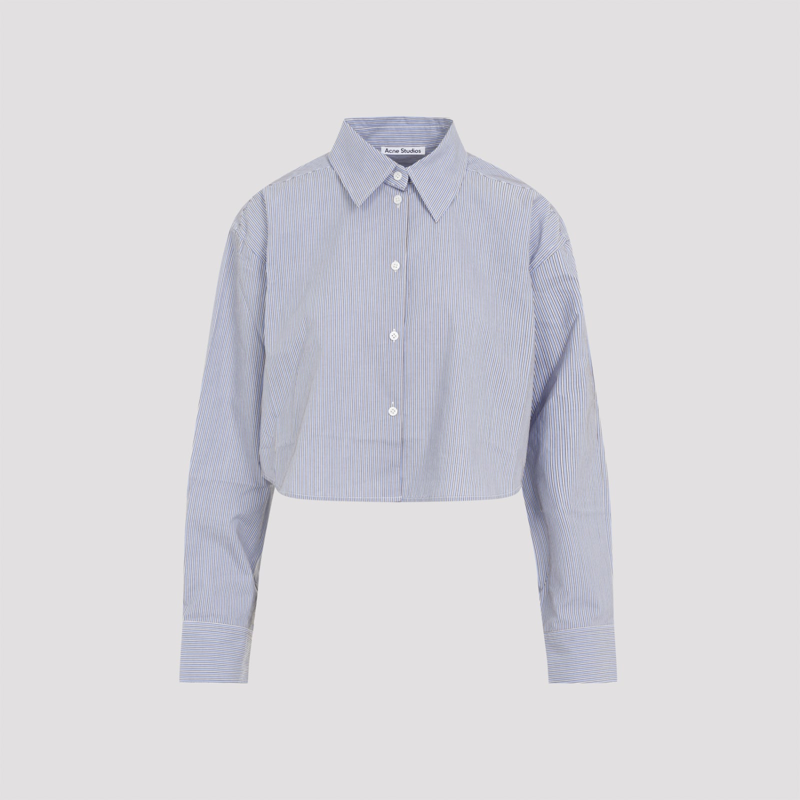 Shop Acne Studios Blouse In Dop Sky Blue Cofee