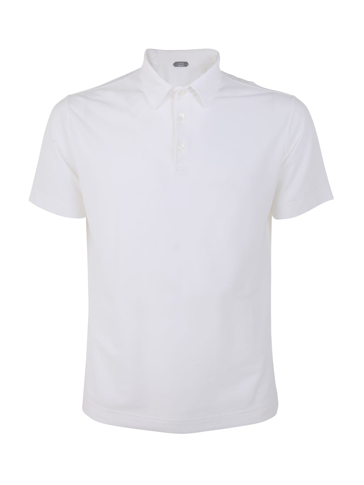 Shop Zanone Short Sleeves Polo In White