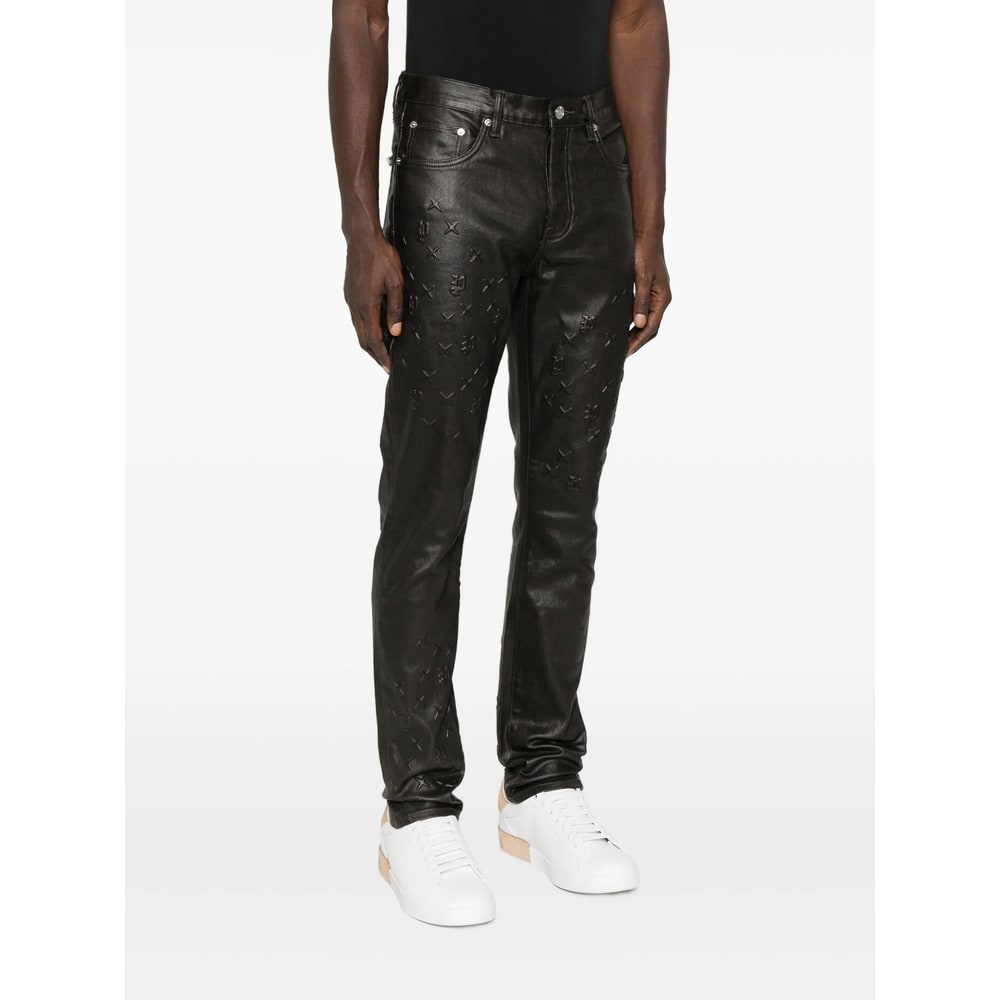 Purple Brand Denim Skinny Jeans In Black