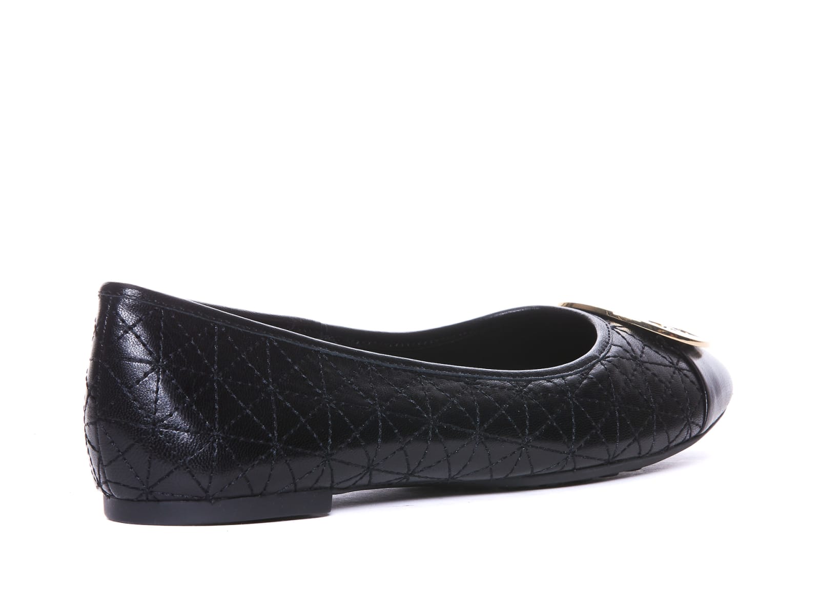Shop Tory Burch Claire Quilted Ballets In Black